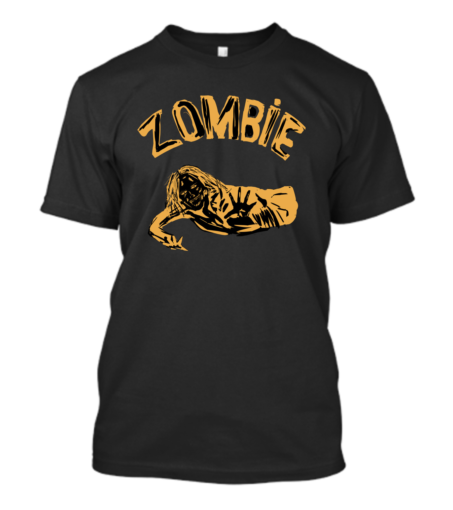 Zombie Minimal Retro Horror Aesthetic T-Shirt
