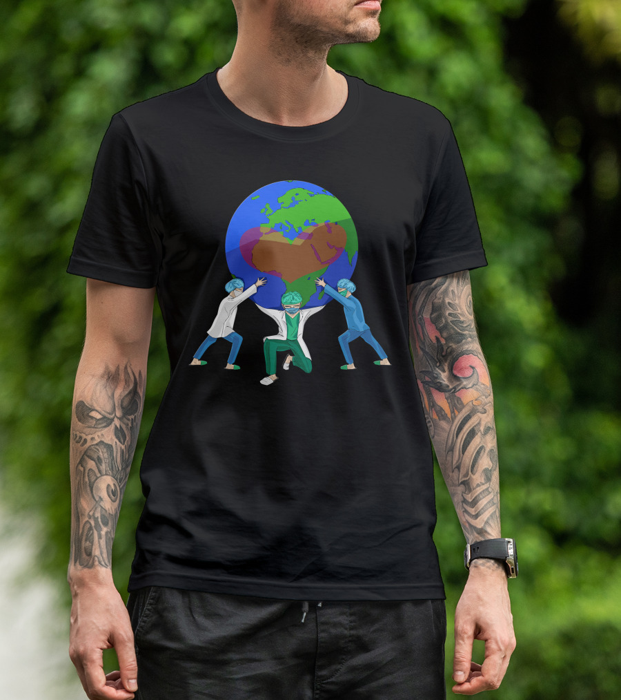 Health Heroes Lifting The World T-Shirt