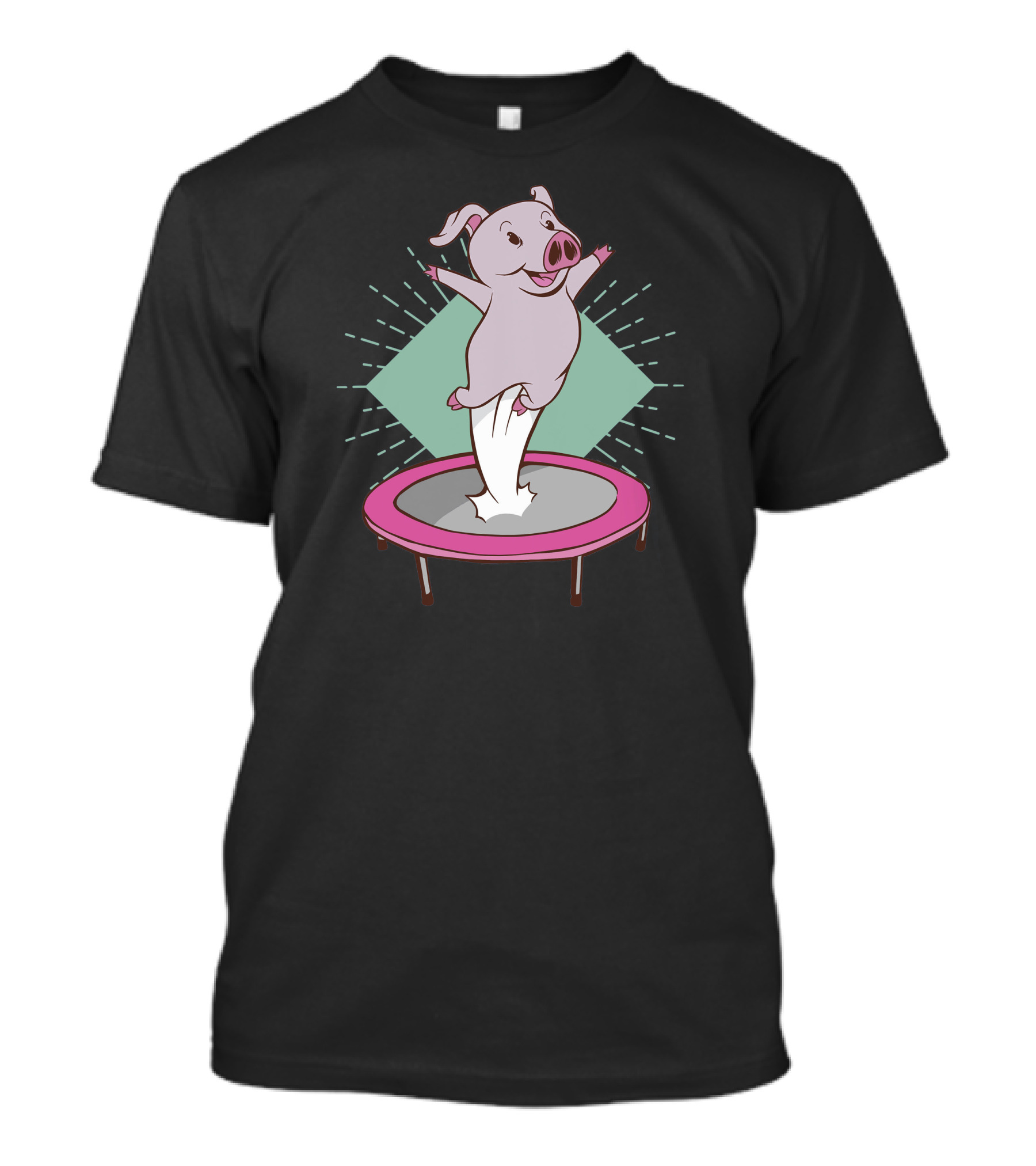 Trampoline Pig Joyful Bounce T-Shirt