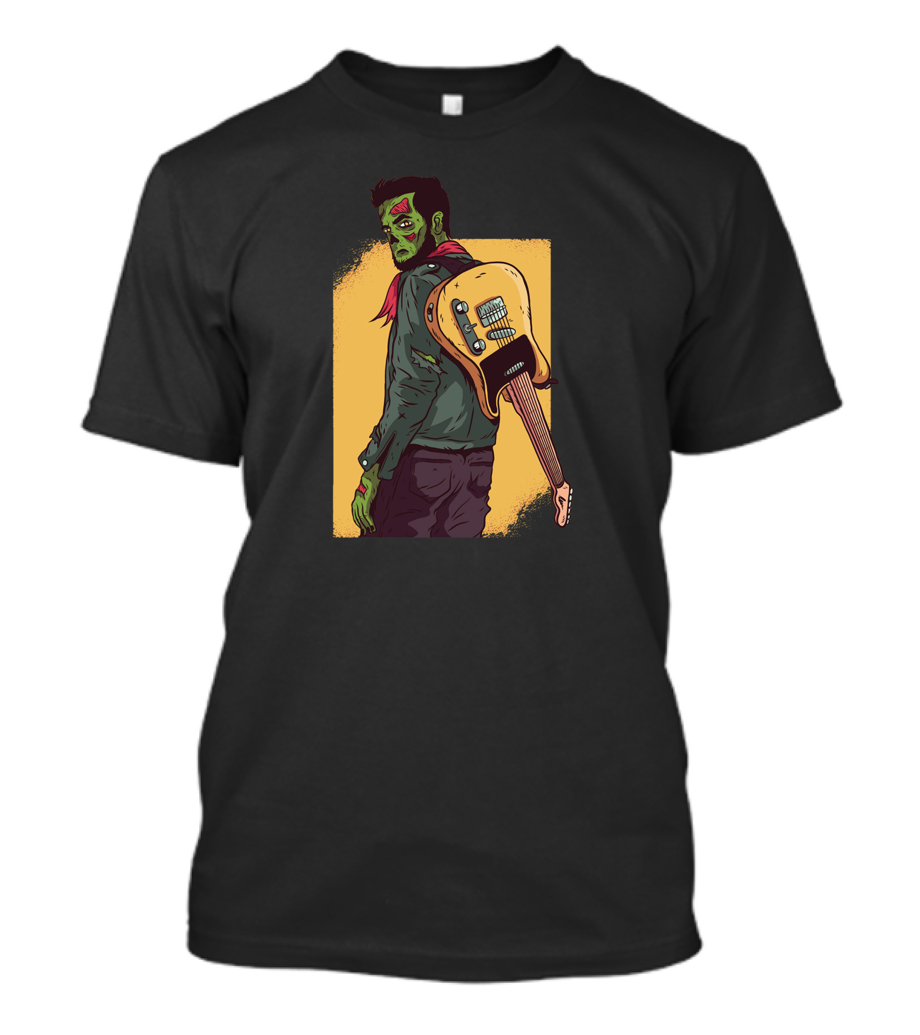 Zombie Guitarist With Electric Guitar T-Shirt