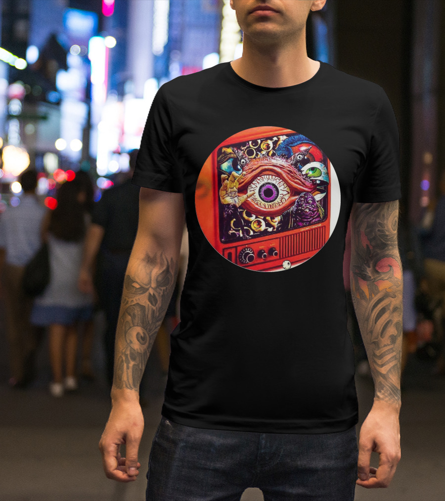 All Eyes On Me TV Retro Surreal Eye Collage T-Shirt