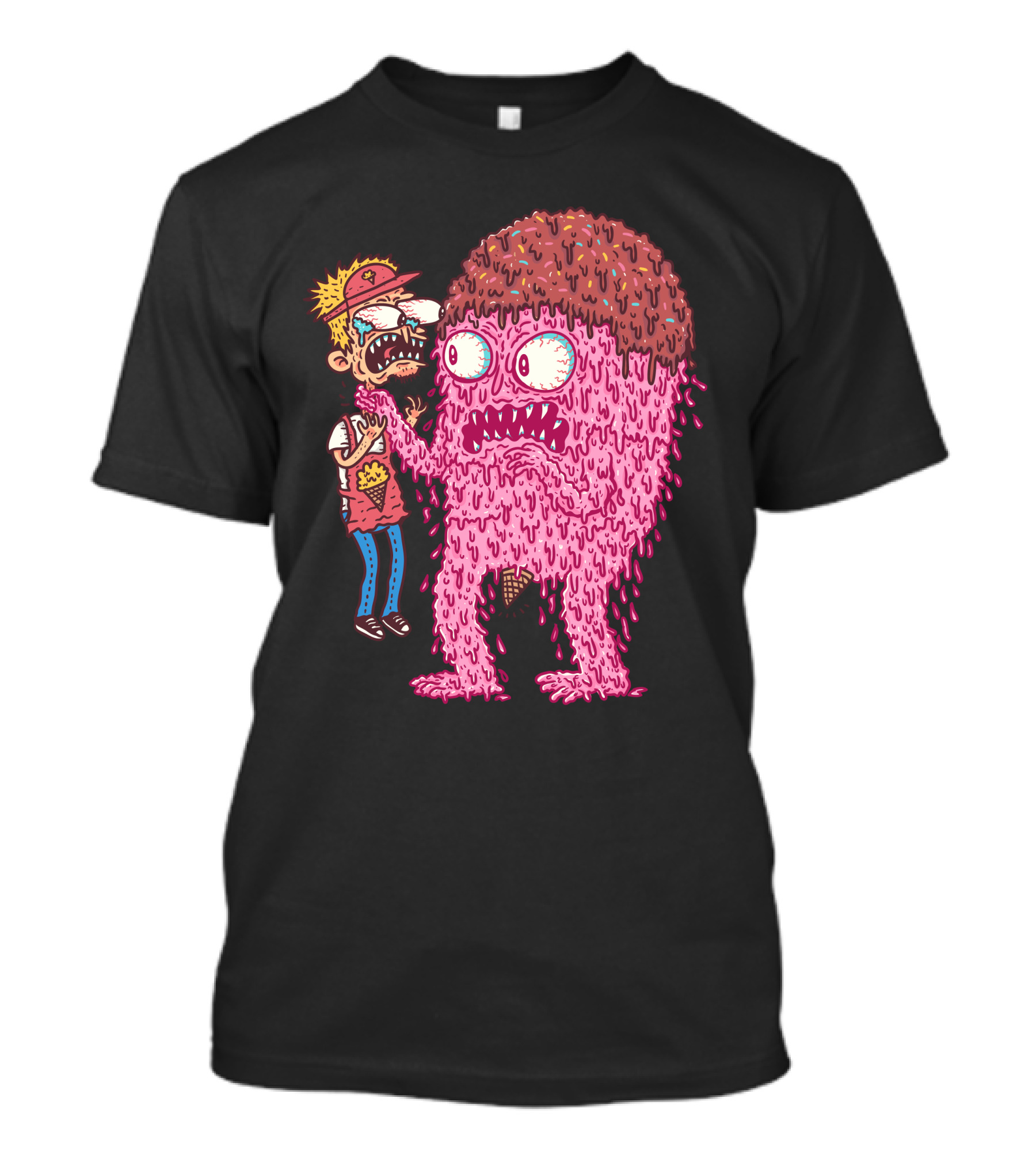 Bad Ice Cream Melts Monster Chaos T-Shirt