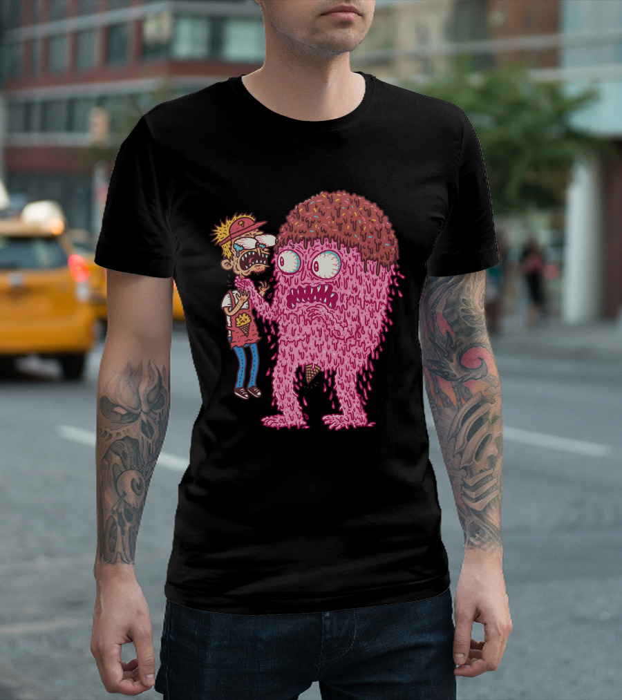 Bad Ice Cream Melts Monster Chaos T-Shirt