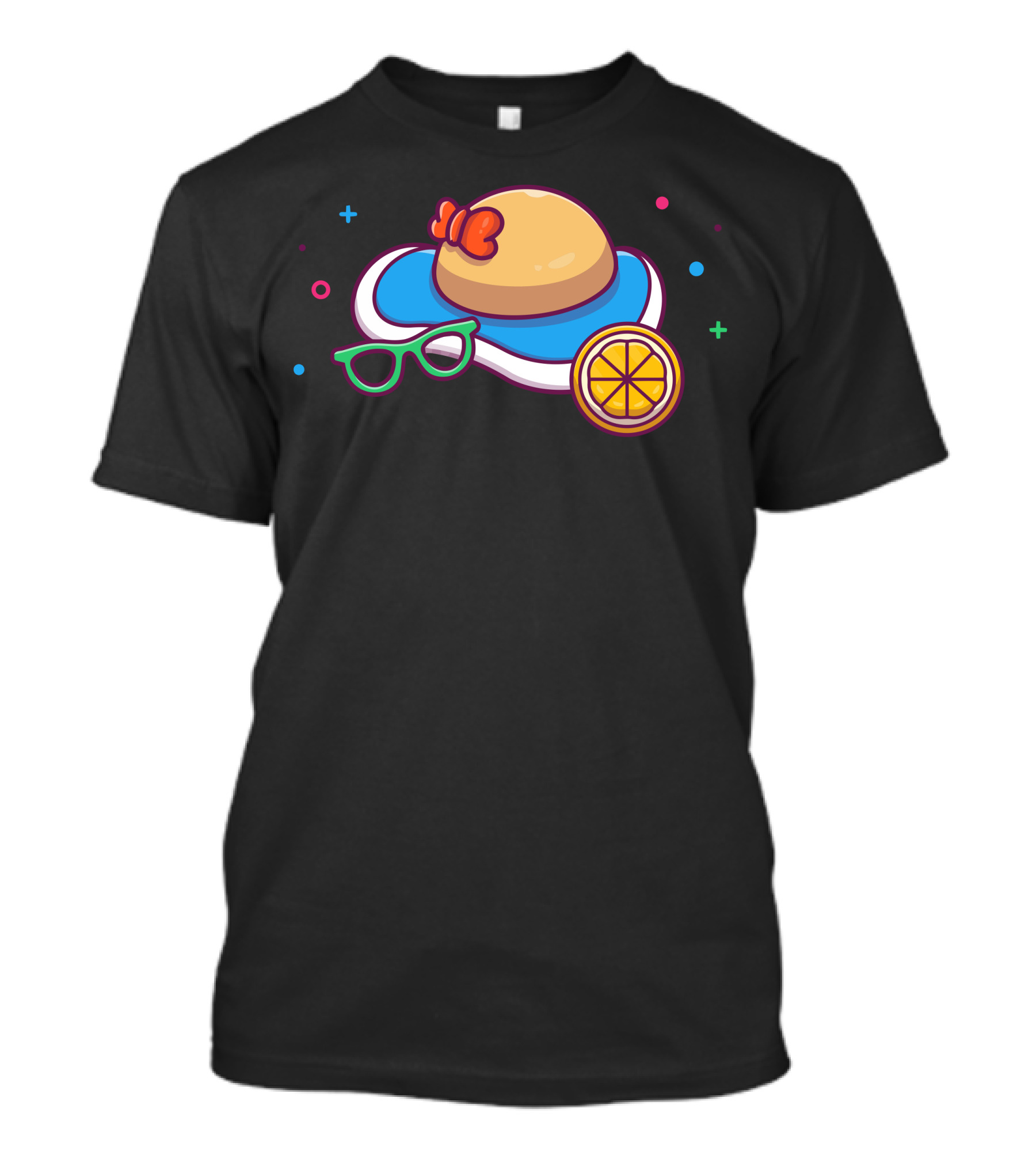 Beach Hat Sunglasses Orange Slice Summer Elements T-Shirt