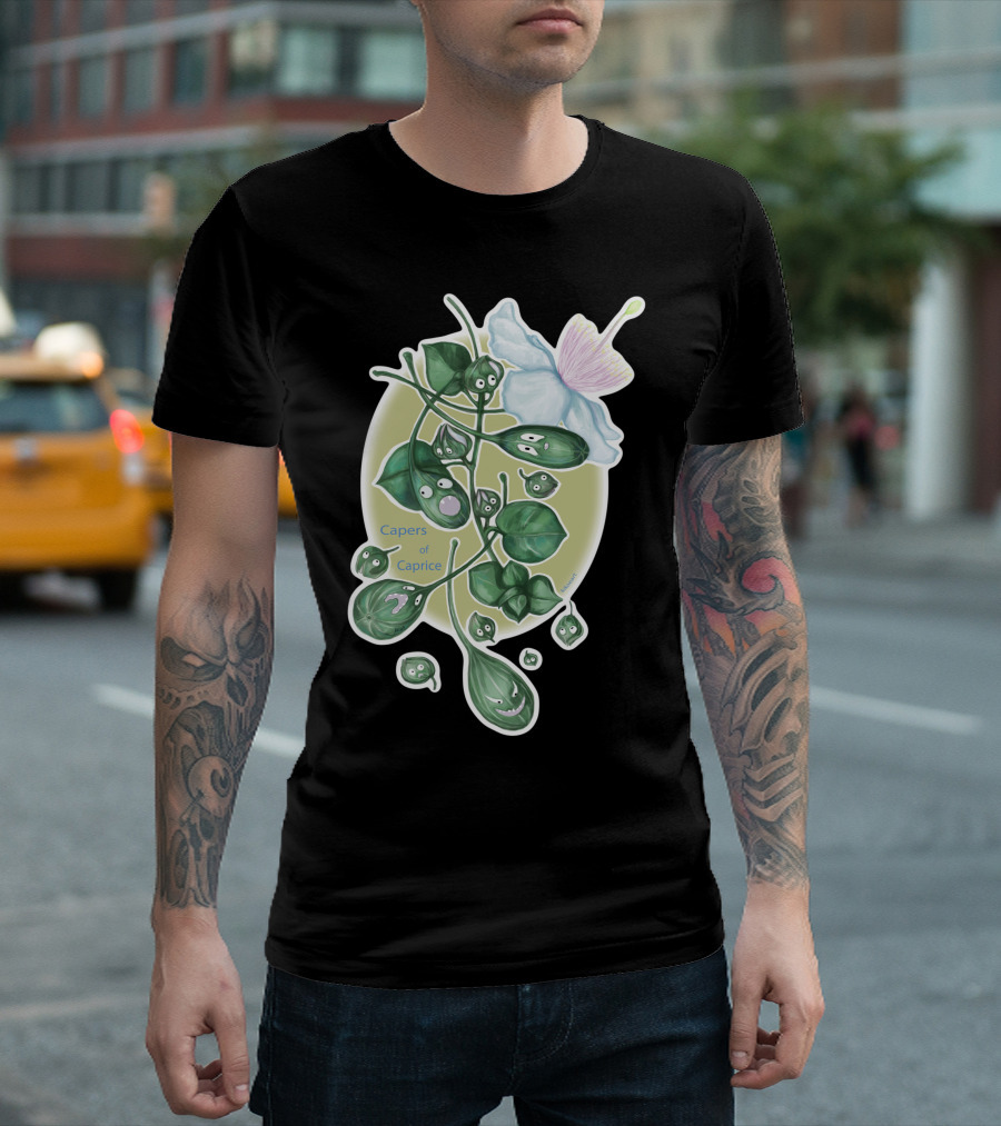 Capers of Caprice Plant Expression Faces T-Shirt