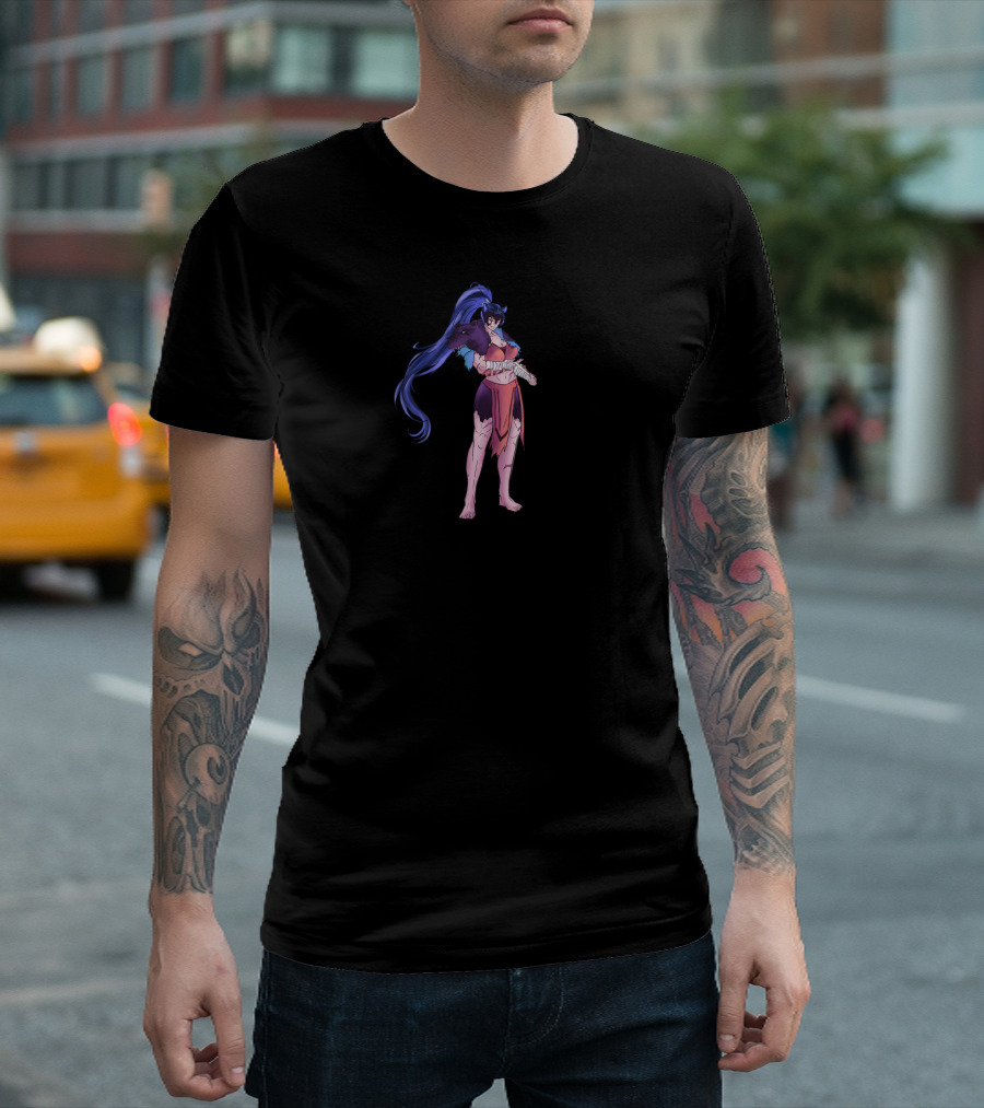 Catgirl Warrior Fierce Feline Fighter T-Shirt