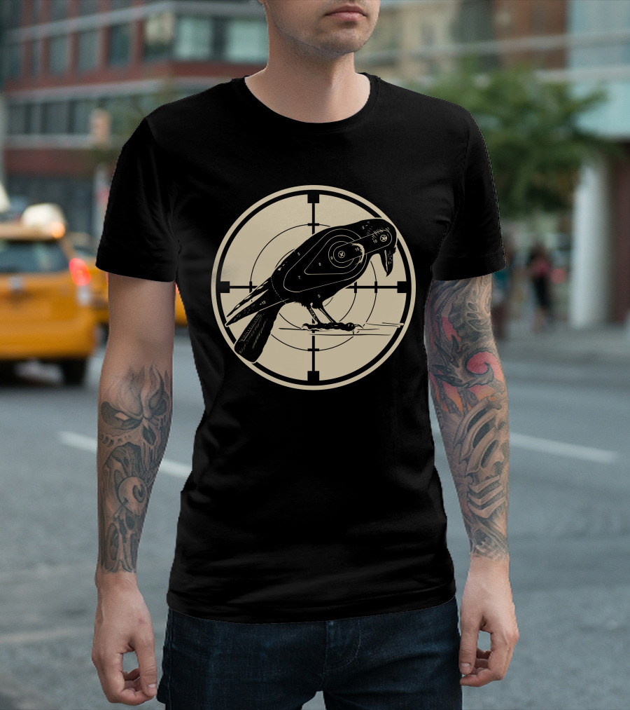 Crow Target Practice Bullseye T-Shirt
