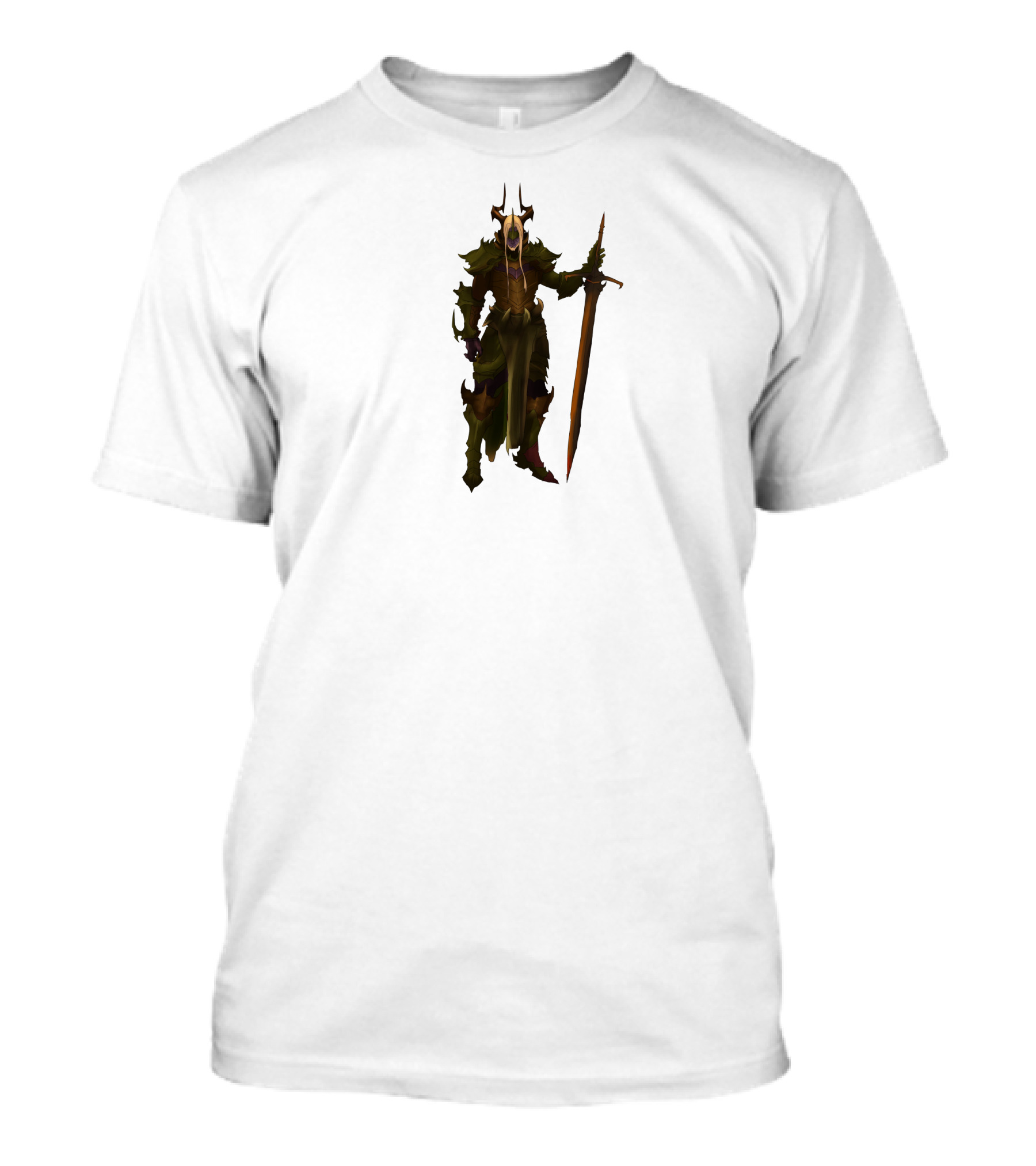 Dark Knight Fantasy Warrior With Sword T-Shirt