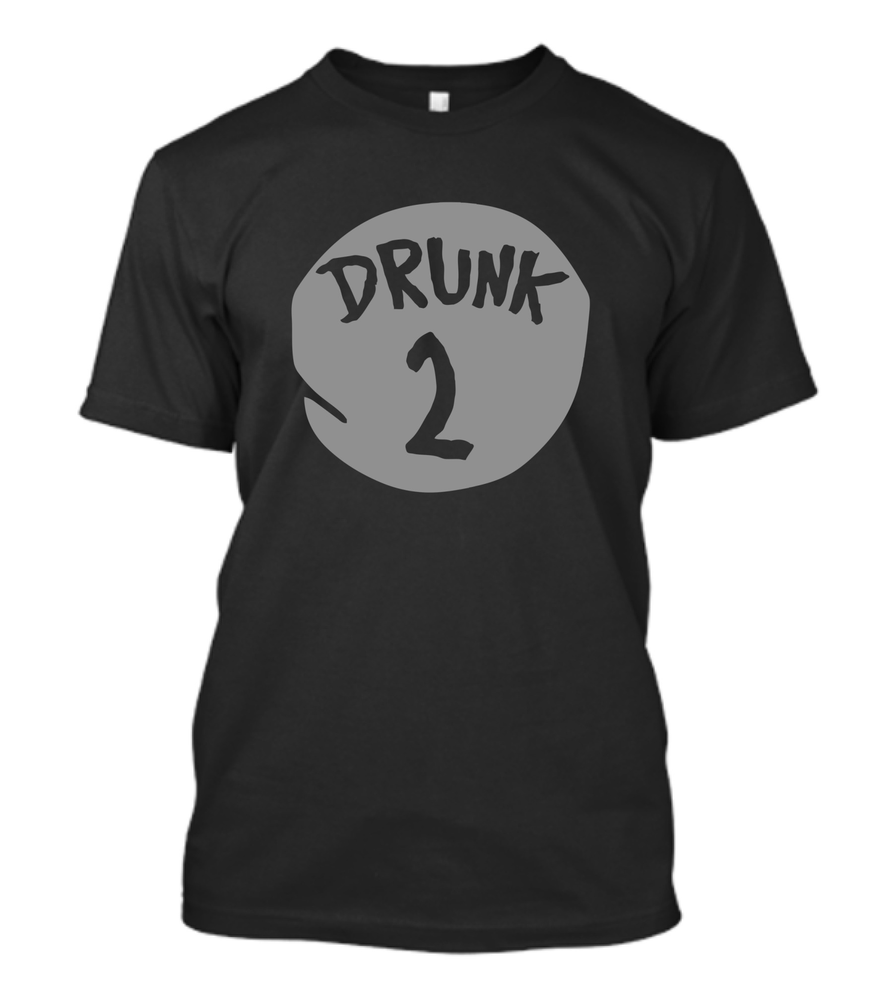 Drunk Two Gray Circle T-Shirt