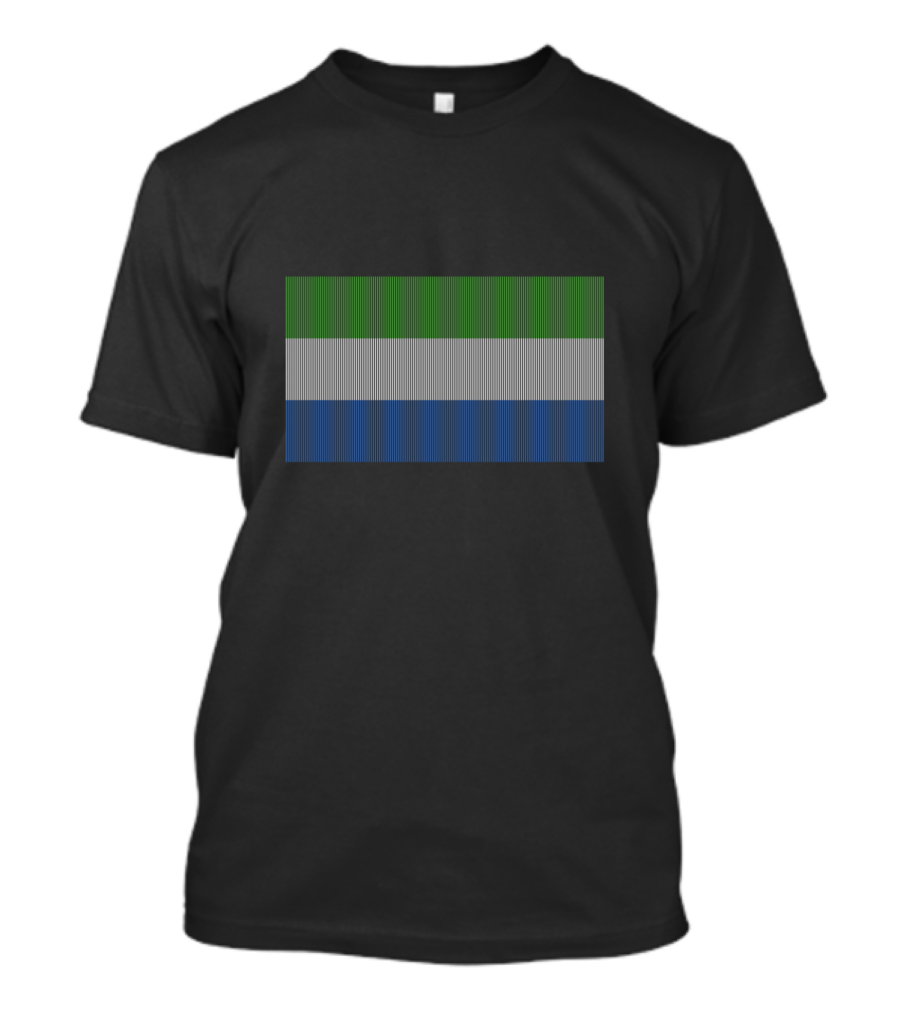 Flag Of Sierra Leone Striped Colors T-Shirt