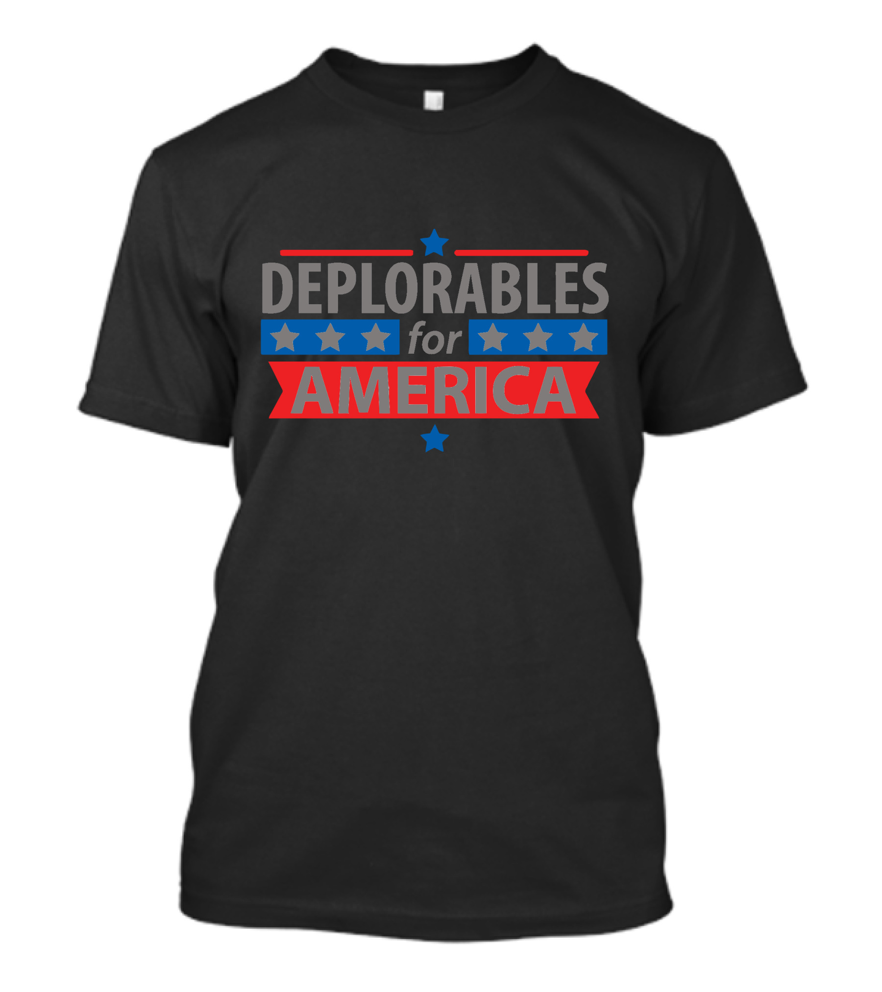 Deplorables For America Stars Blue And Red T-Shirt