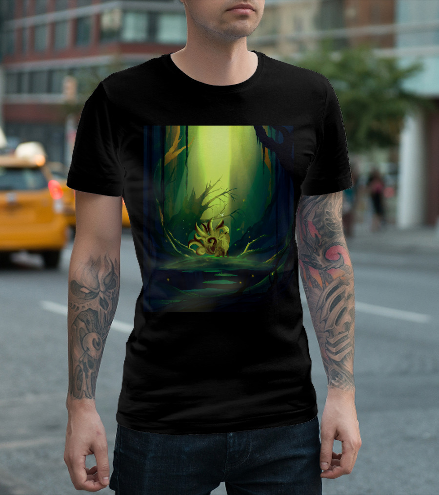 Fox Cave Mystical Forest Enchantment T-Shirt