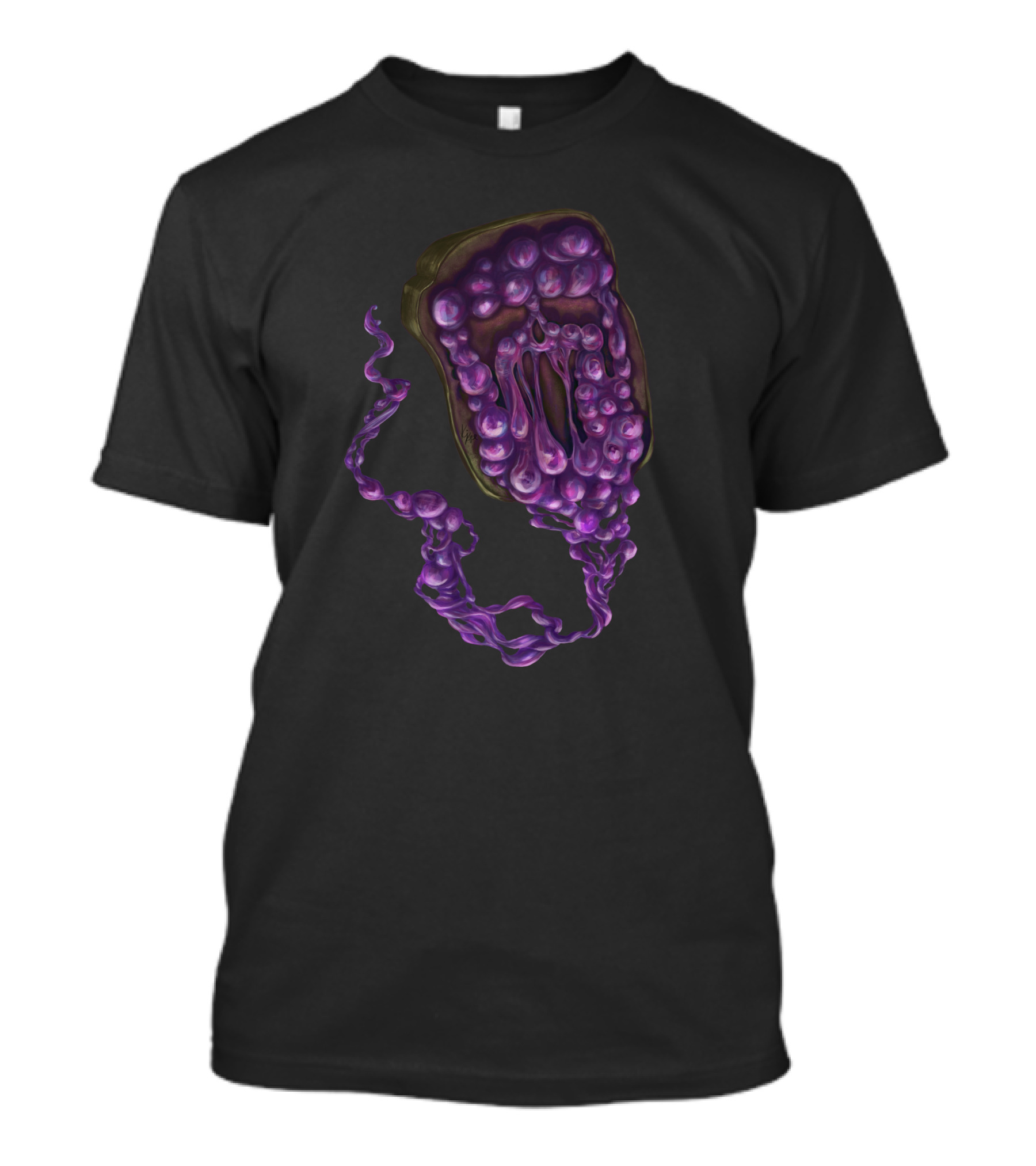 G Is For Ghost Toast Purple Blob Swirls T-Shirt