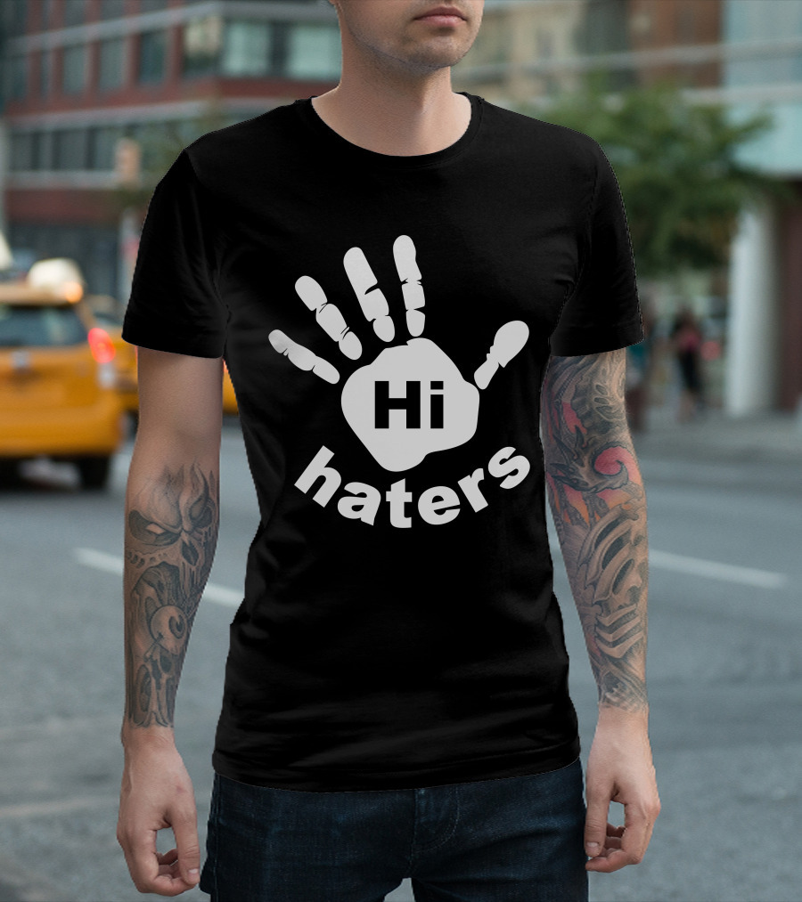 Hi Haters Handprint T-Shirt