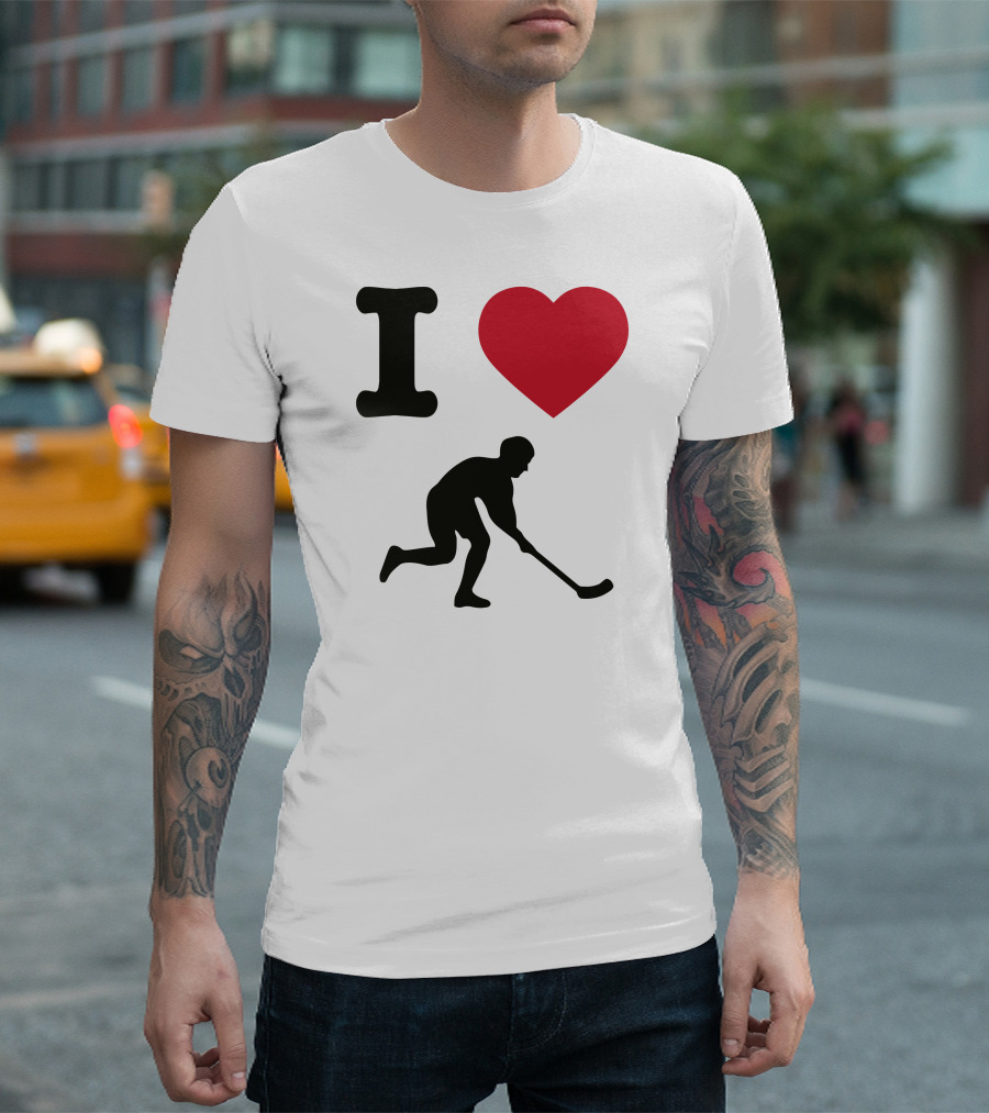 I Heart Hockey Player T-Shirt