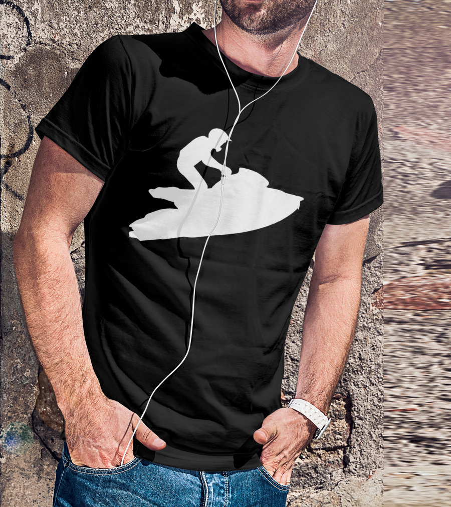 Jumping Jet Ski Silhouette Adventure T-Shirt