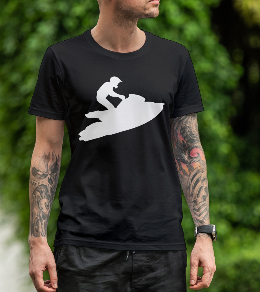 Jumping Jet Ski Silhouette Adventure T-Shirt