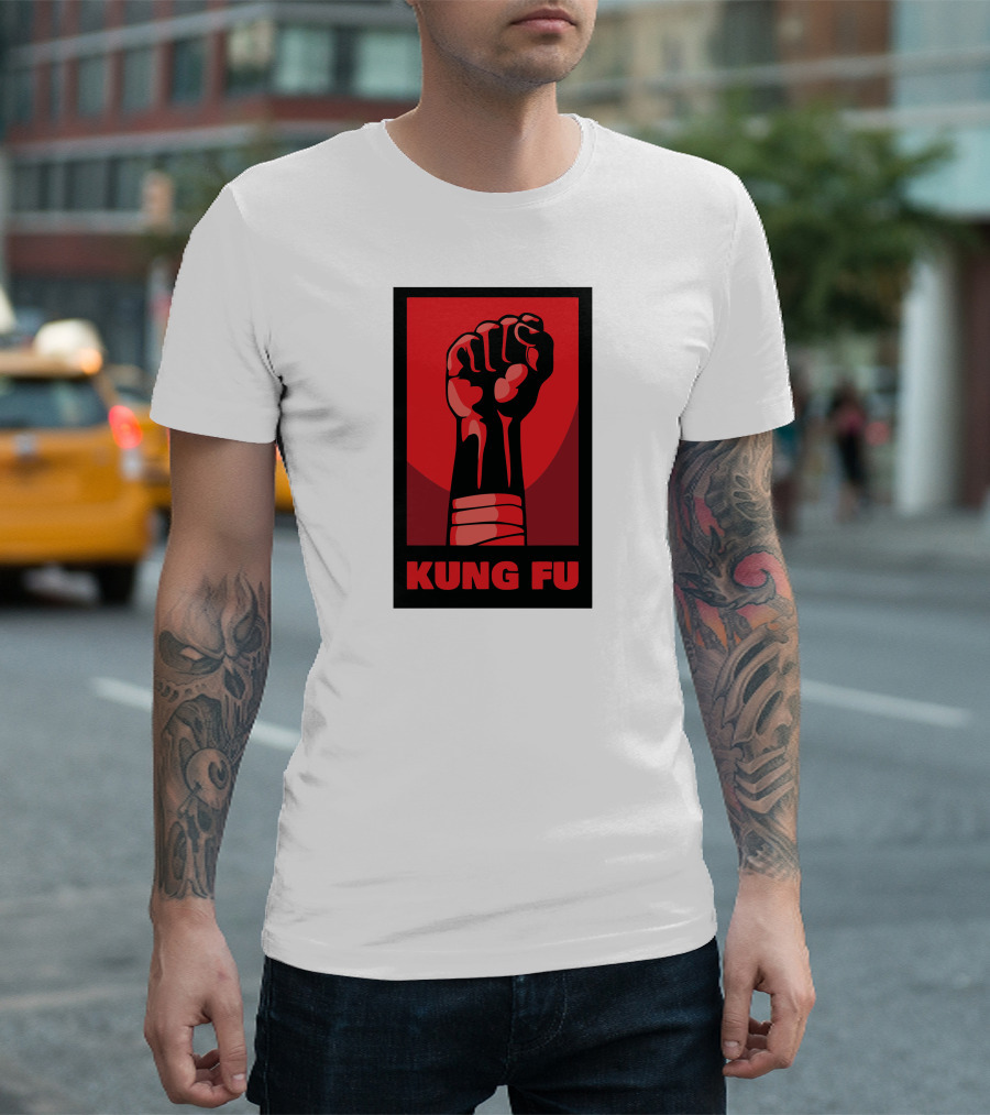 Kung Fu Power Fist Emblem T-Shirt