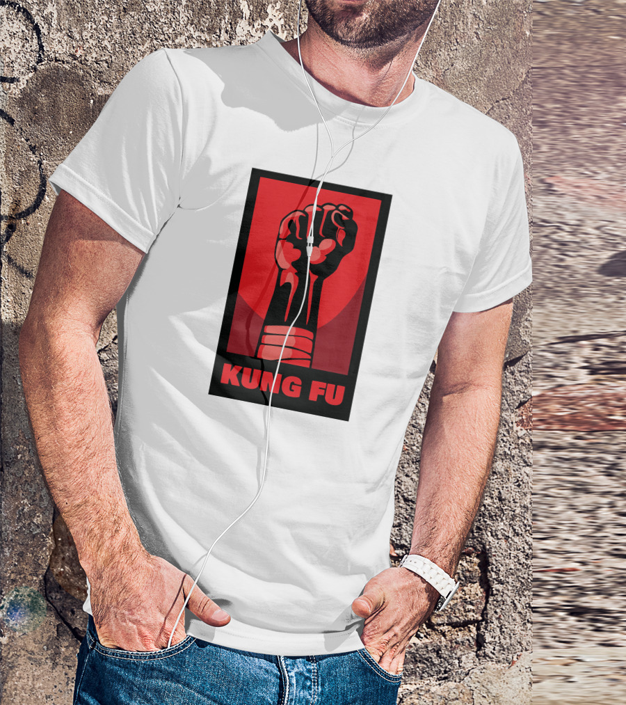 Kung Fu Power Fist Emblem T-Shirt