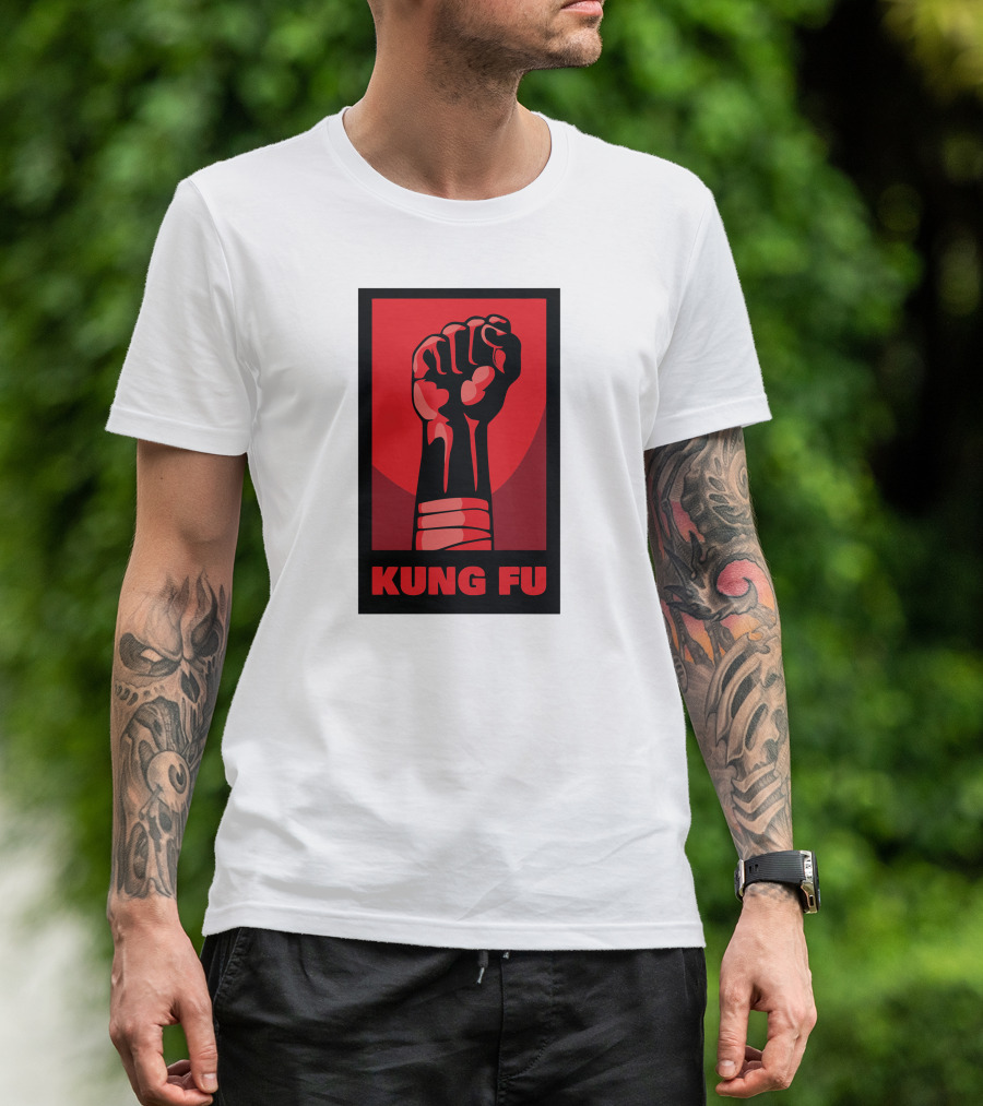 Kung Fu Power Fist Emblem T-Shirt