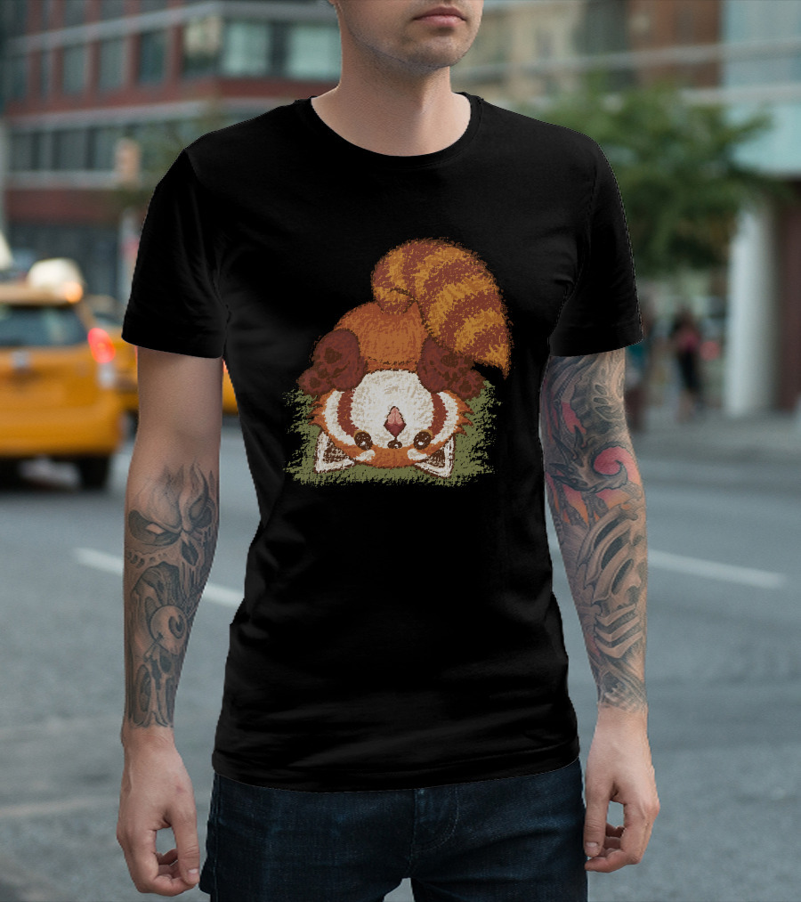Adorable Upside Down Red Panda T-Shirt