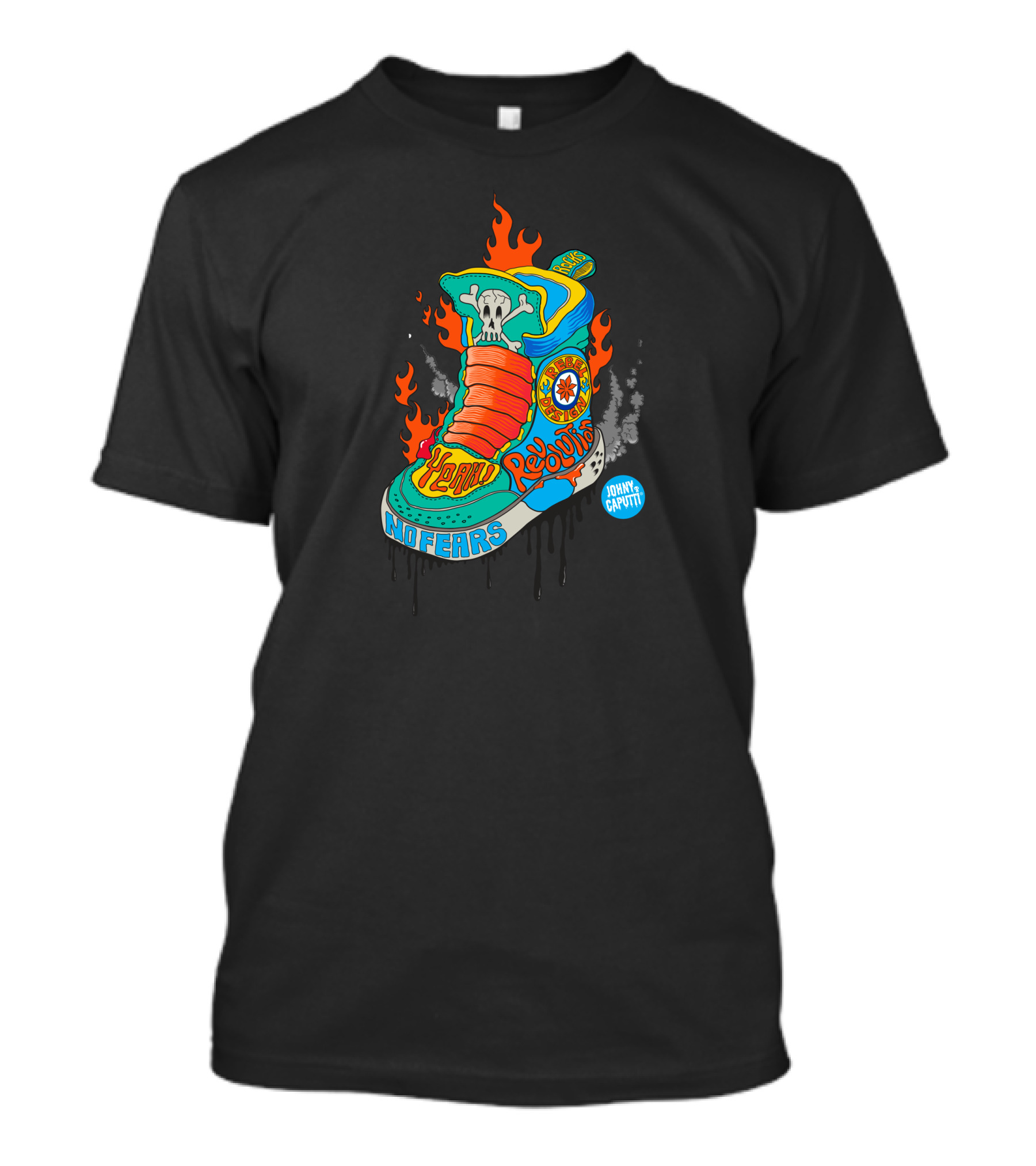 Revolution No Fears Sneaker Yeah Johan Caputti T-Shirt