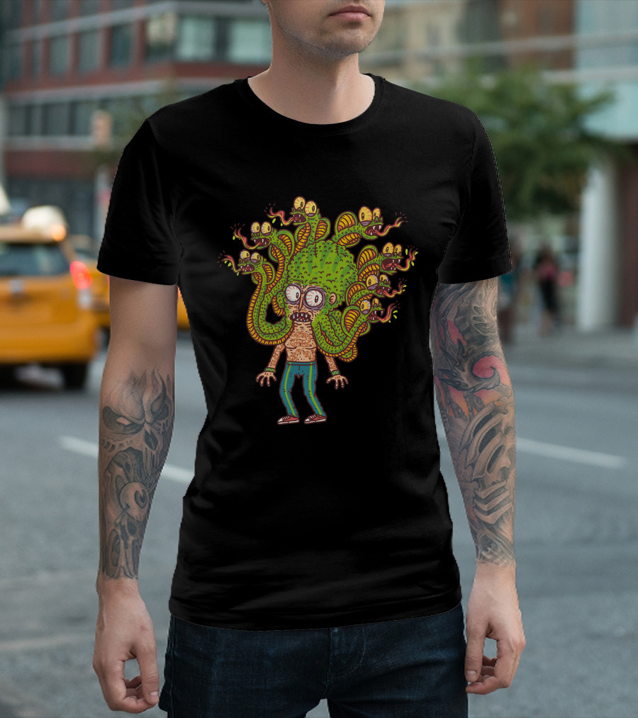 Snakeman With Multiple Snake Heads And Glasses T-Shirt