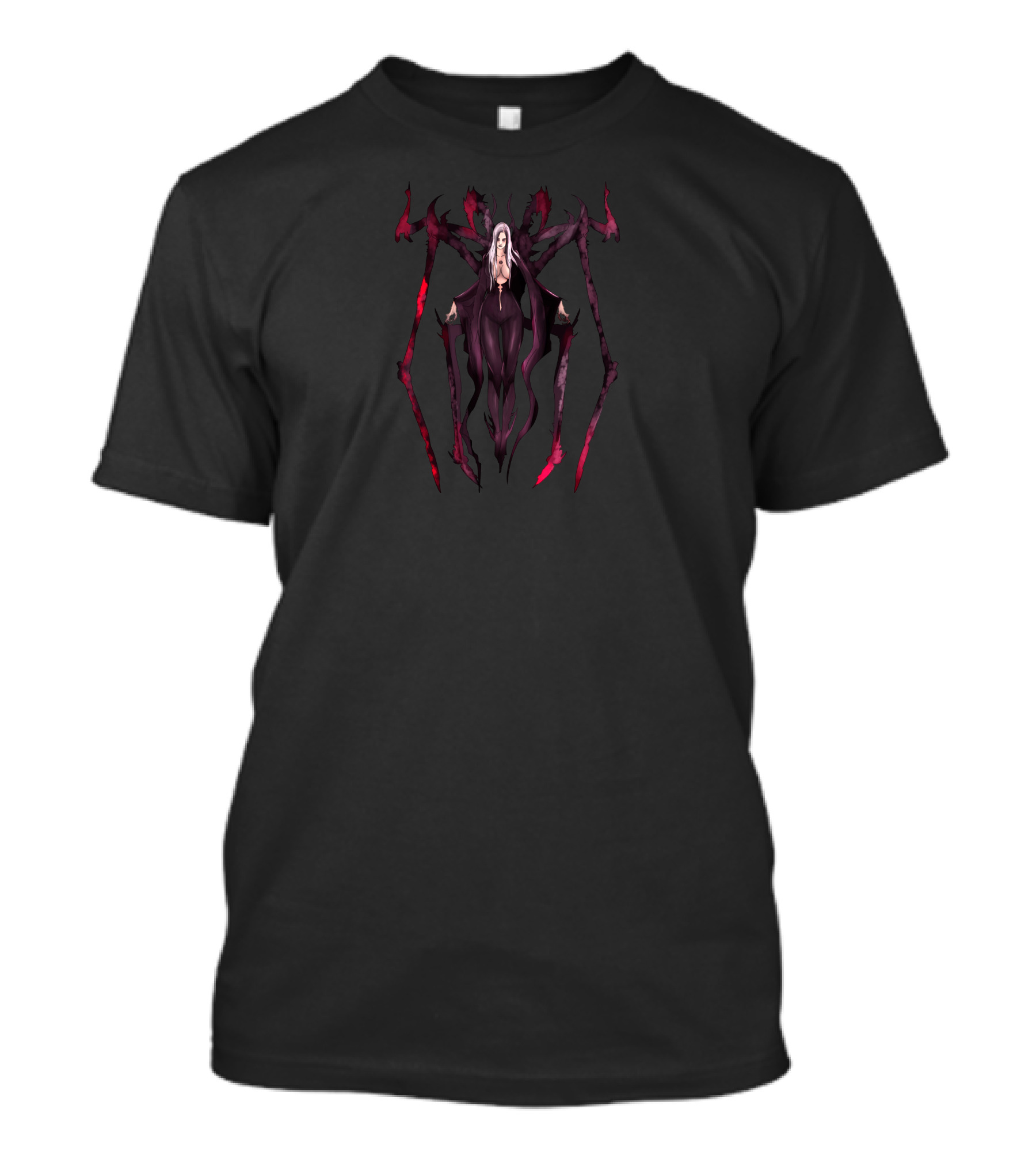 Spiderqueen Arachnid Woman Dark Gothic Fantasy Character T-Shirt