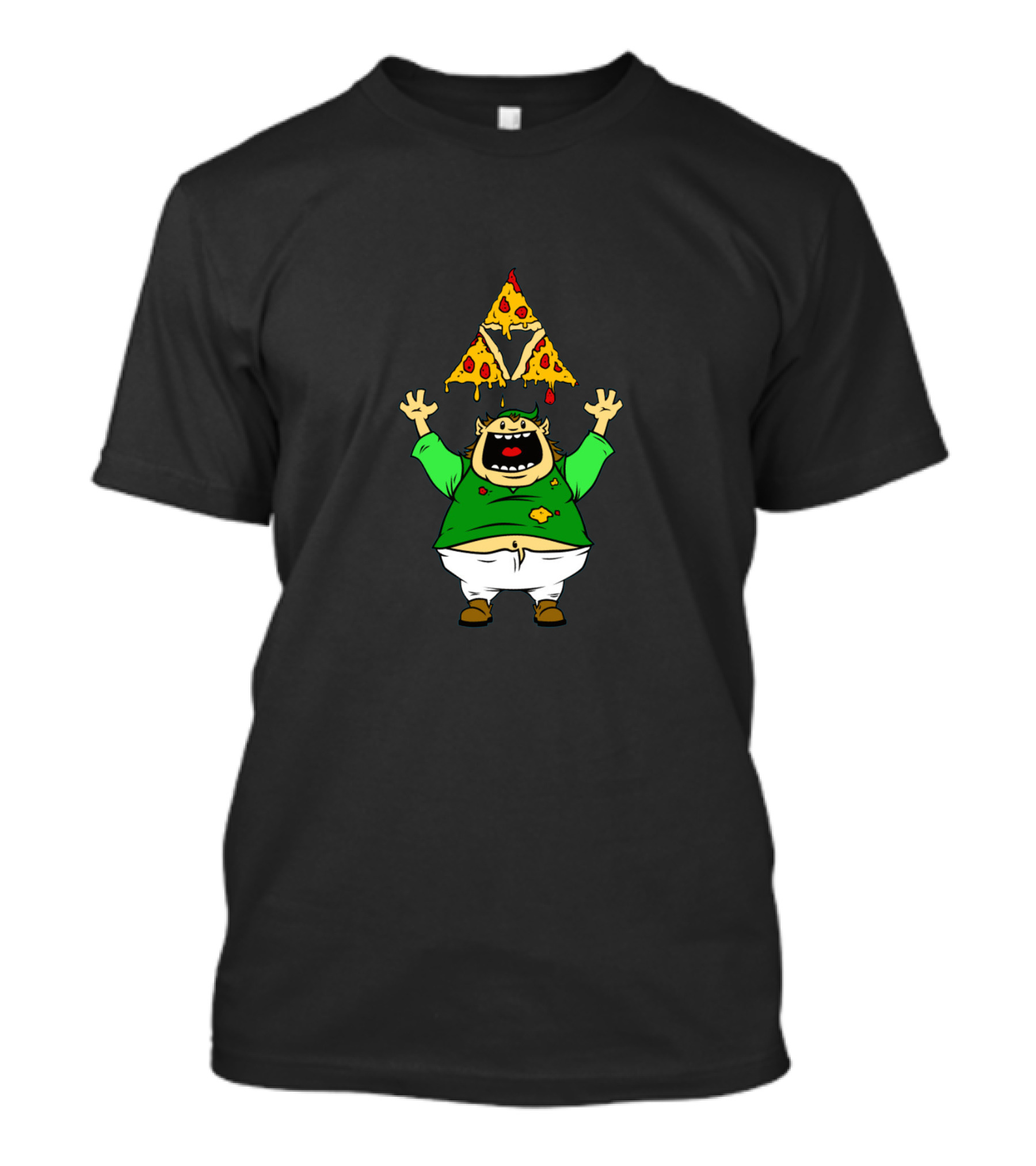 Tasty Tri Pizza Triforce Comic Character T-Shirt