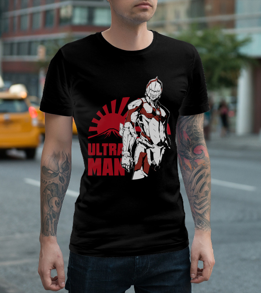 Ultraman Rising Sun Japanese Hero Iconic Figure T-Shirt