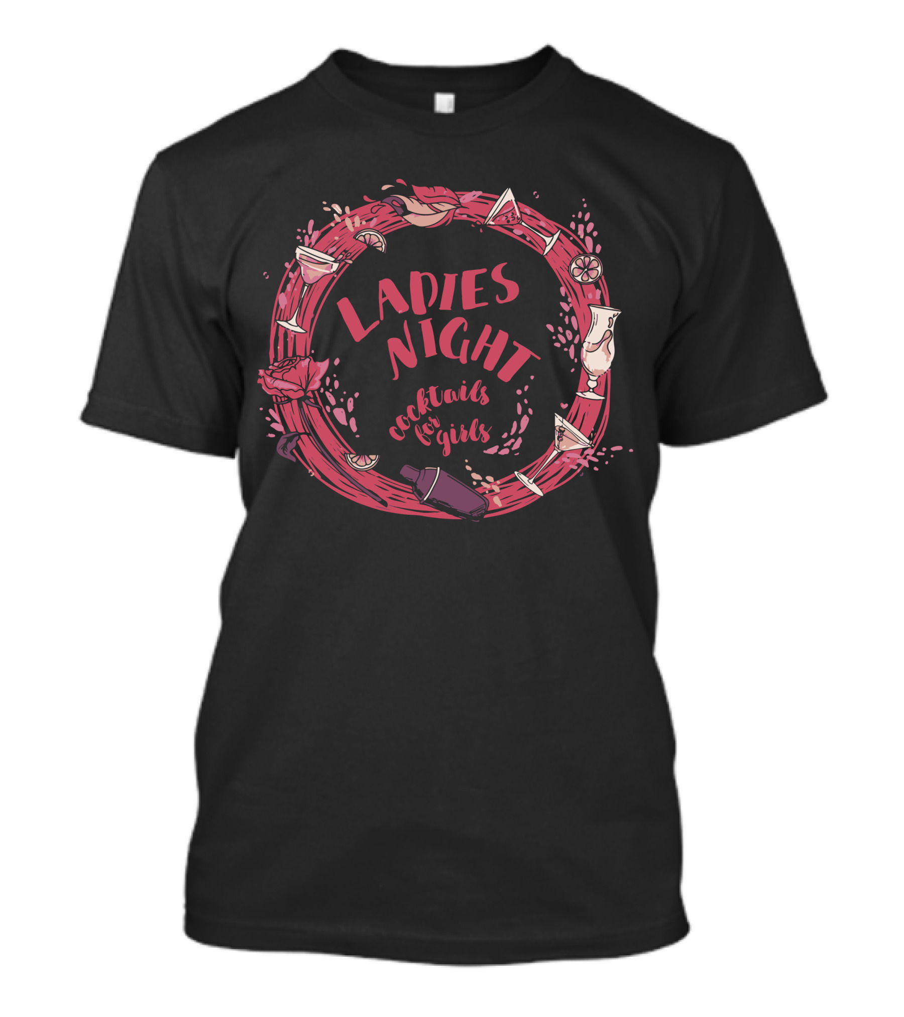Ladies Night Cocktails For Girls Bachelorette T-Shirt