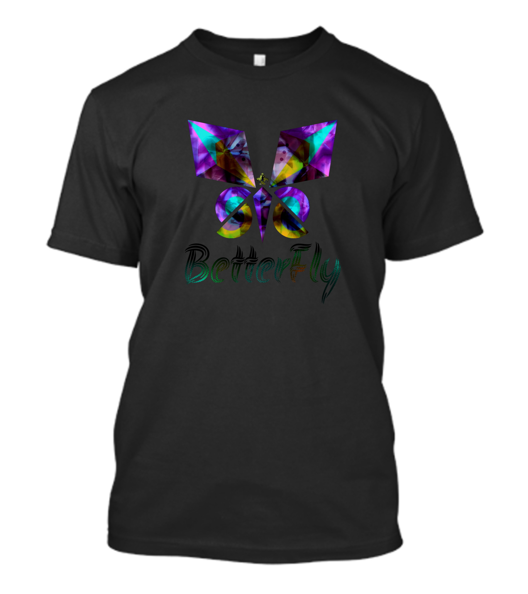 Betterfly Multicolored Geometric Butterfly T-Shirt