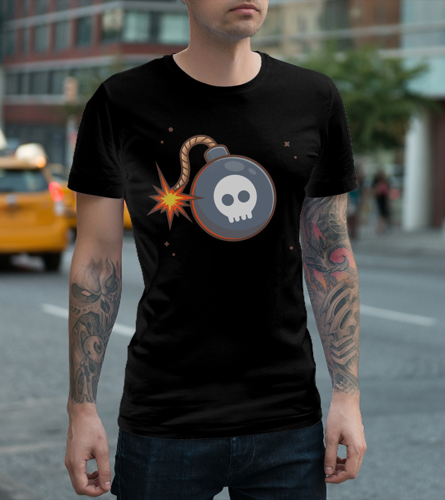 Skull and Fuse Bomb Explosion T-Shirt