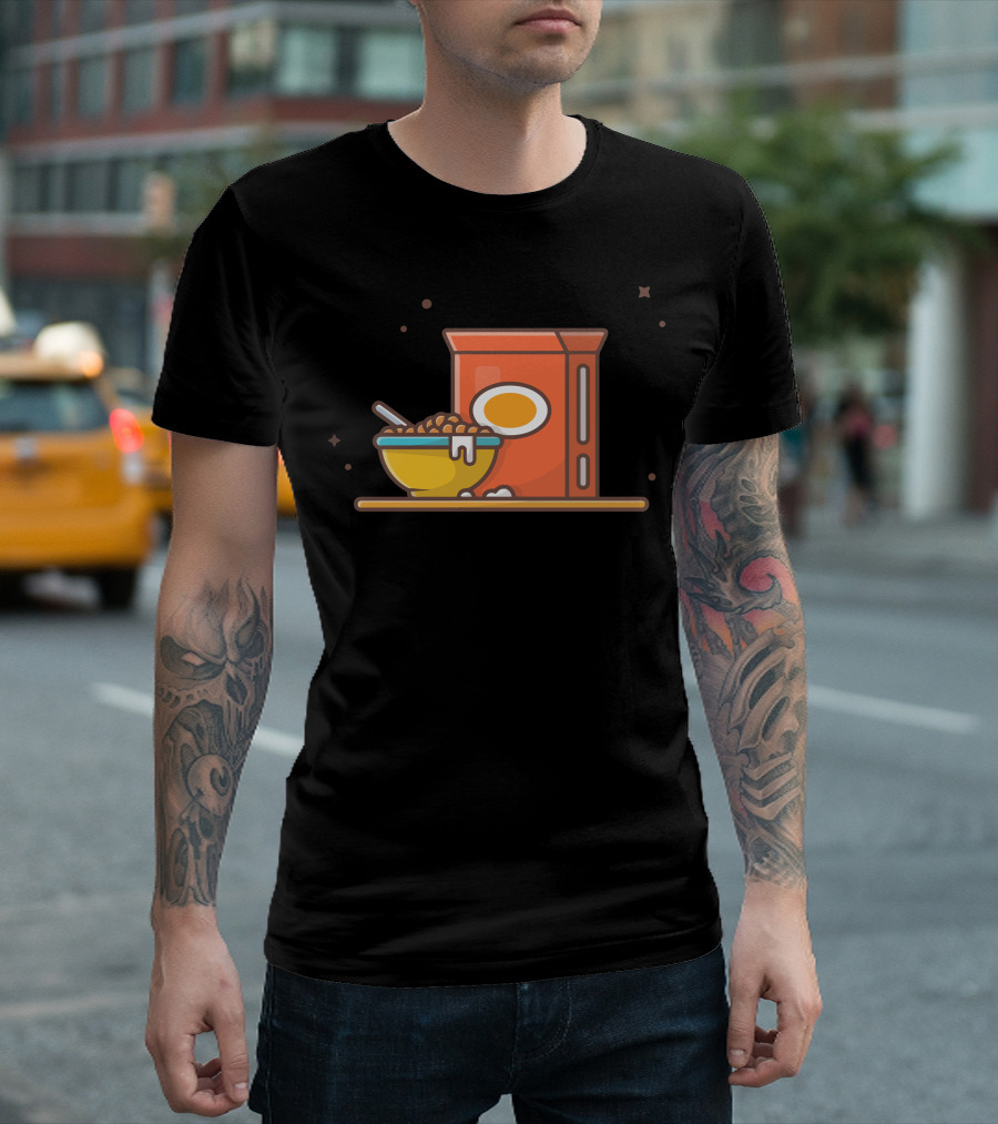 Breakfast Time Cereal And Bowl T-Shirt