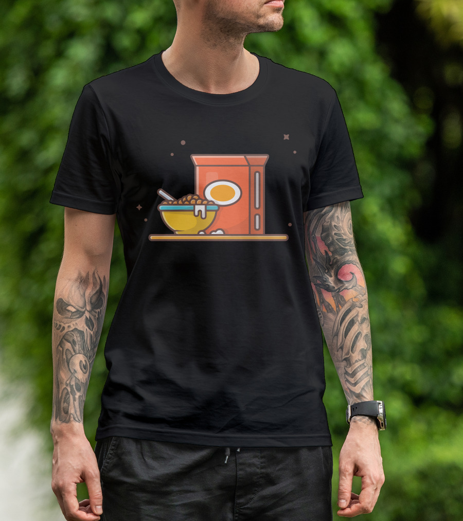 Breakfast Time Cereal And Bowl T-Shirt