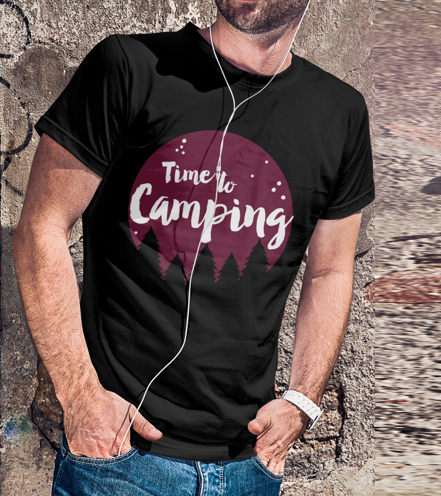 Time To Camping Forest Adventure T-Shirt