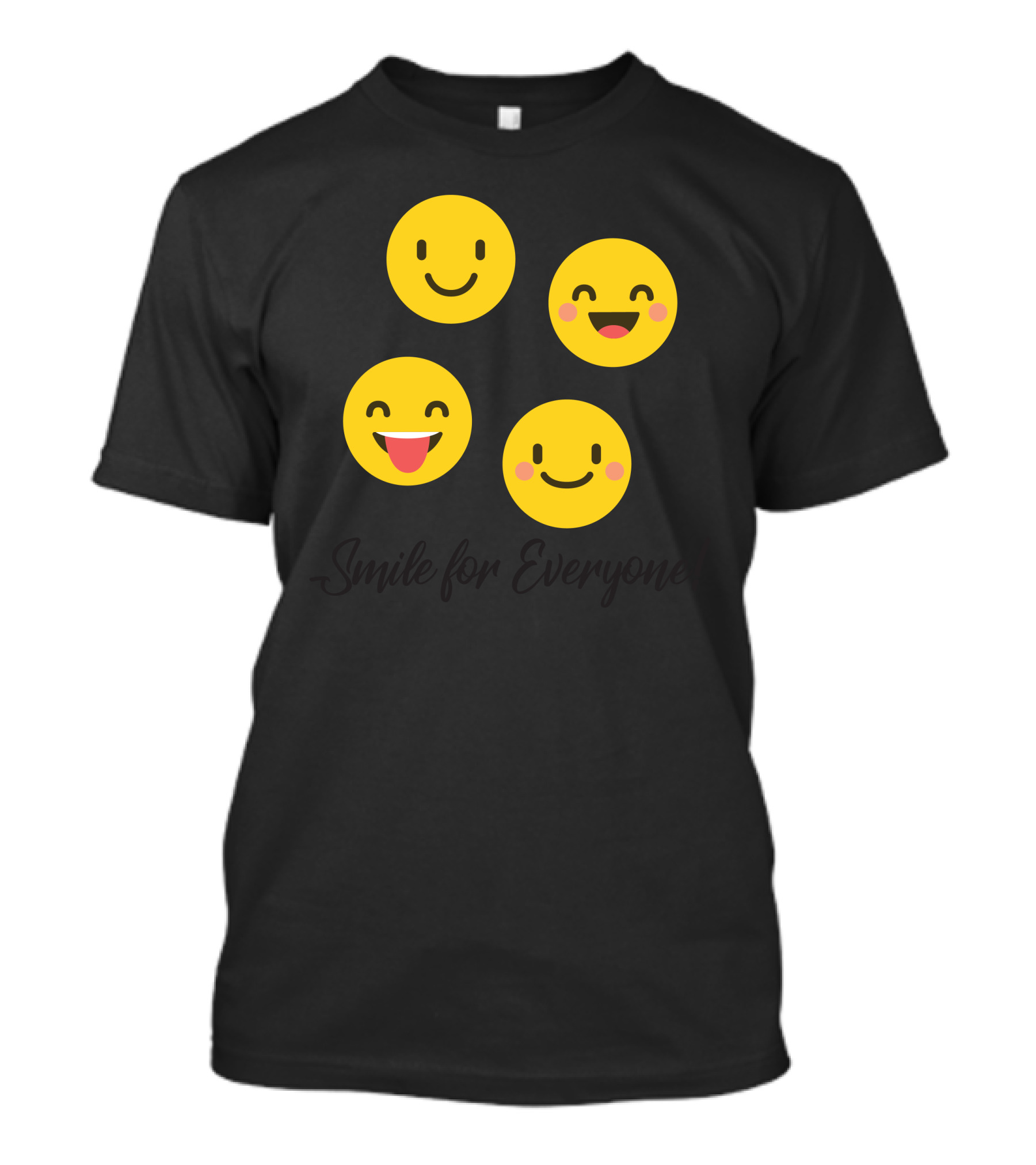 Smile For Everyone With Happy Emoji Faces T-Shirt