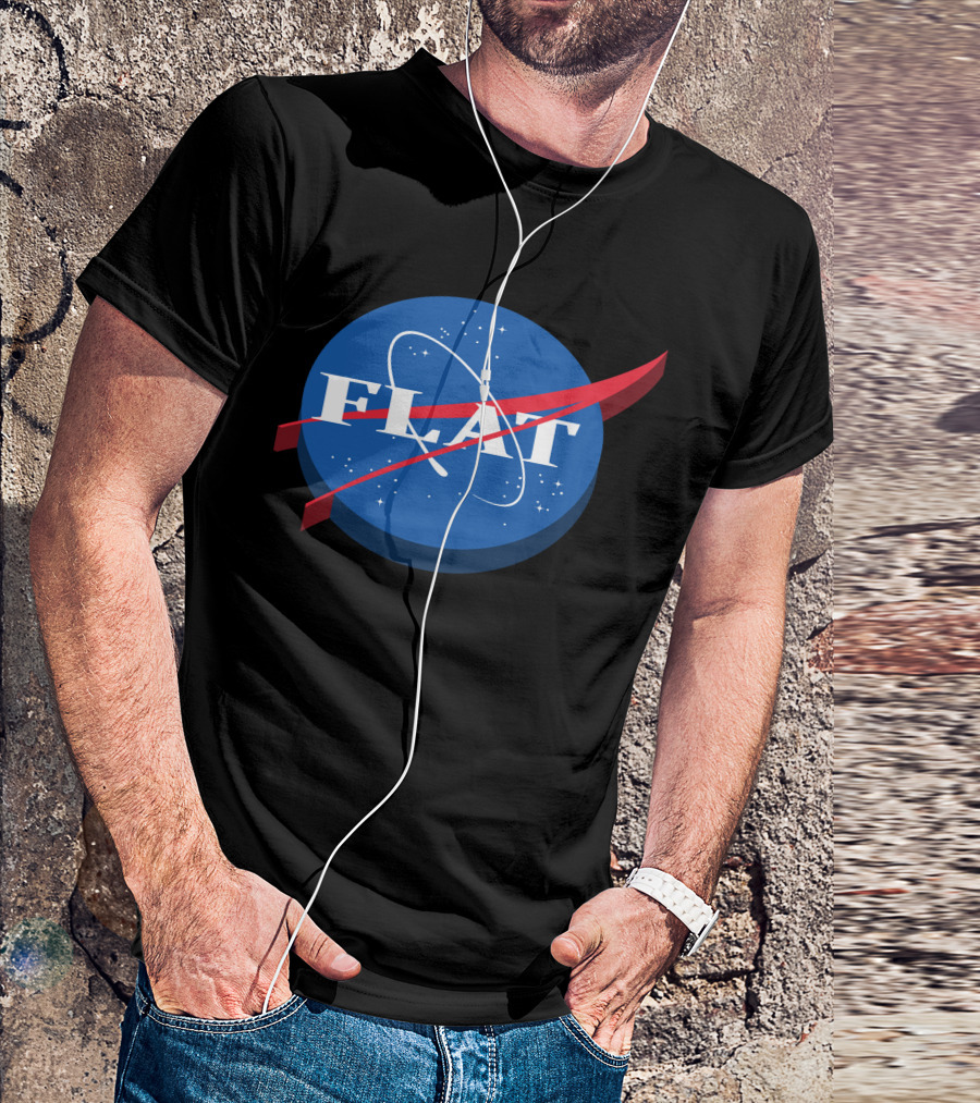 Flat Earth NASA T-Shirt