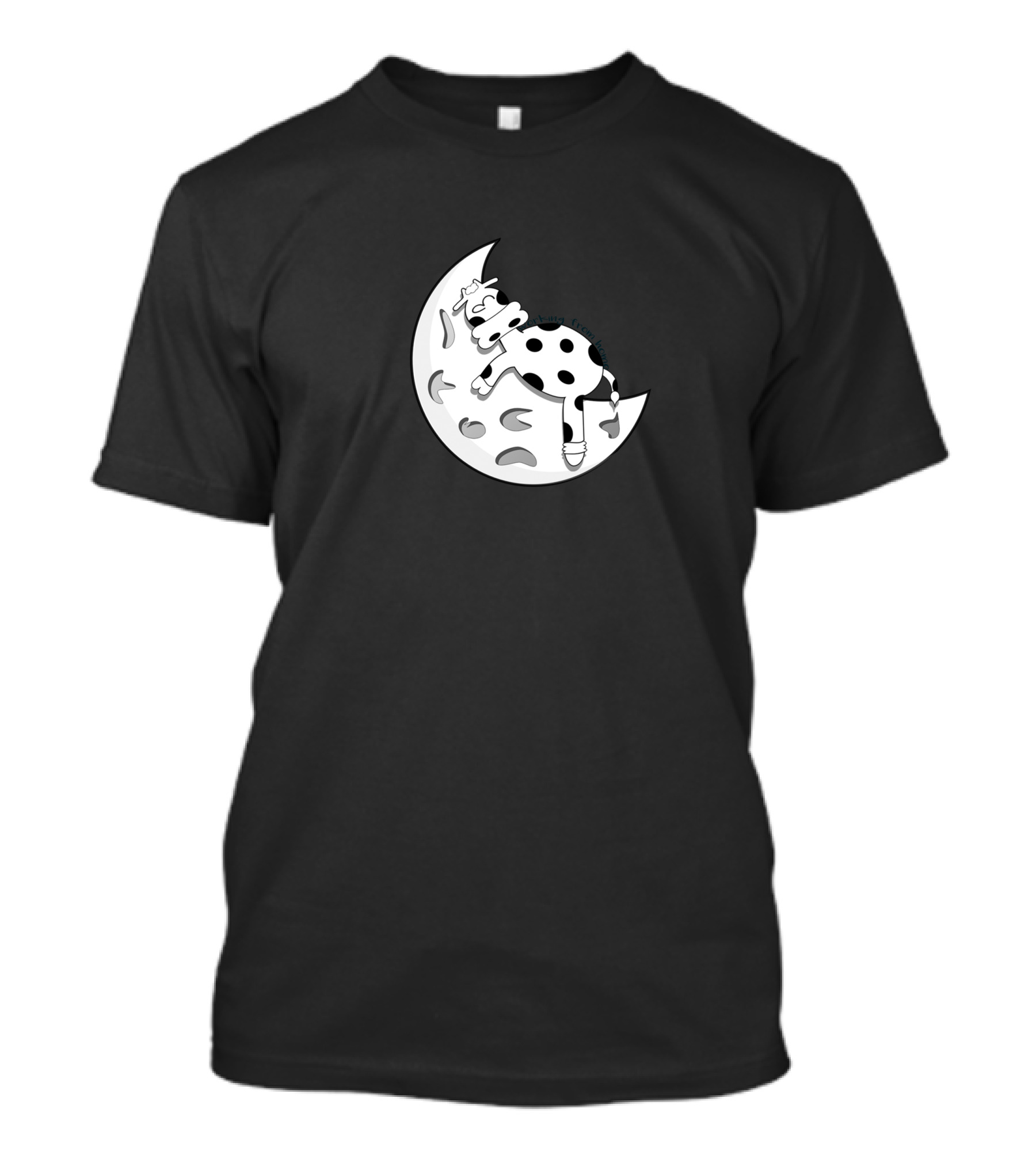 Workingfromhome Cow Jumping Over The Moon T-Shirt