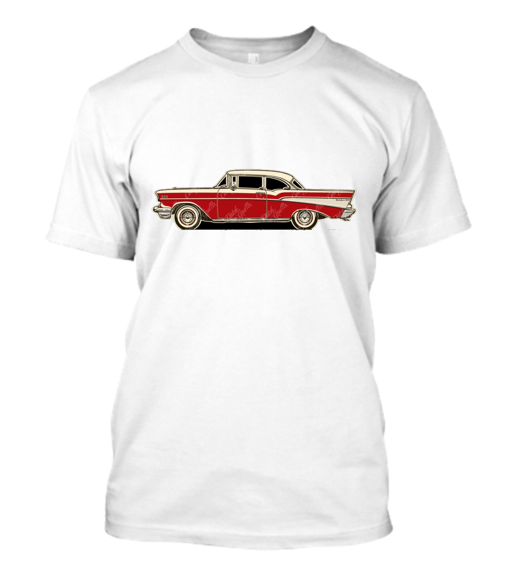 1957 Bel Air Hardtop Coupe Red Vintage Classic Car T-Shirt