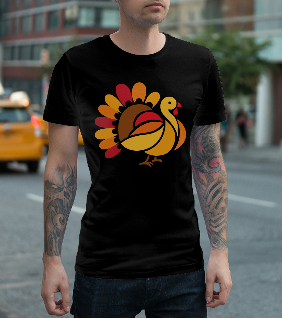 Beauty Turkey Stained Glass T-Shirt