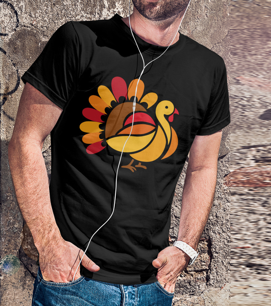 Beauty Turkey Stained Glass T-Shirt