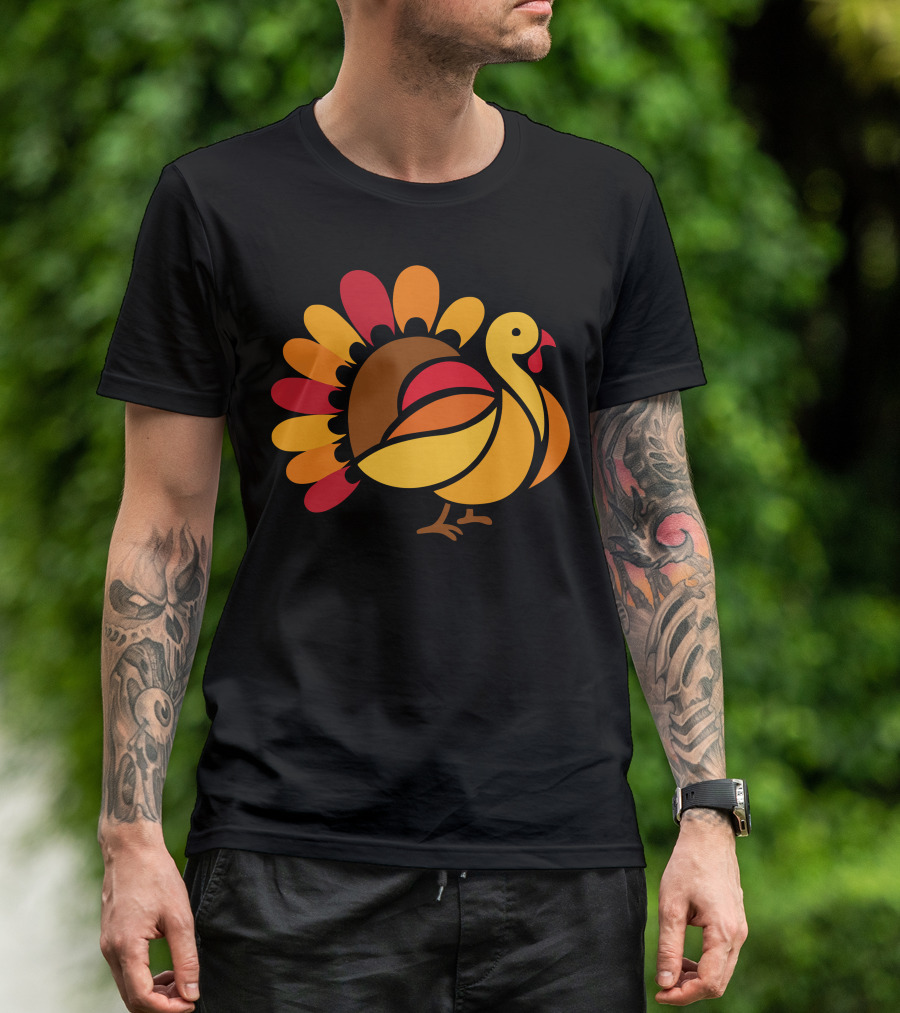 Beauty Turkey Stained Glass T-Shirt