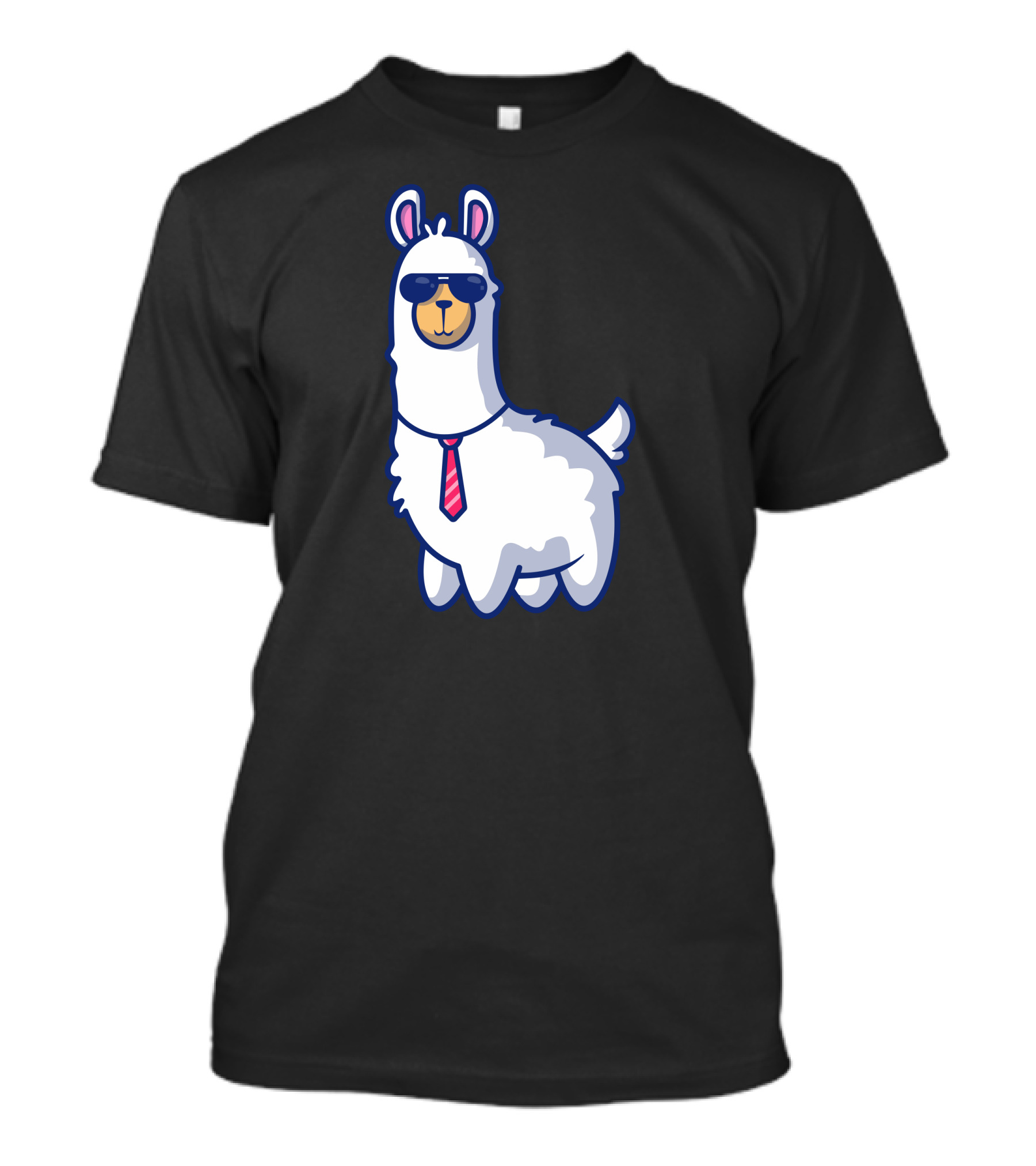 Cool Business Llama With Sunglasses And Tie T-Shirt