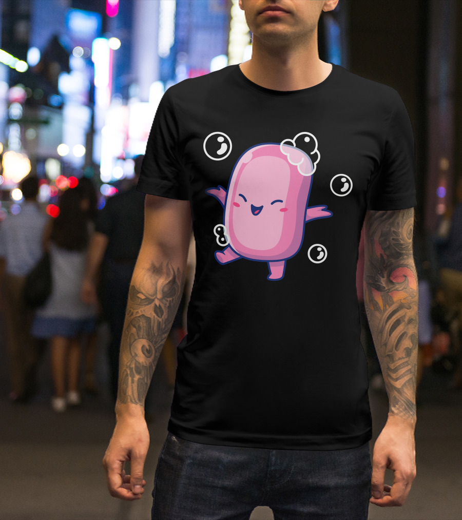 Cute Dancing Soap Bar Bubbles T-Shirt