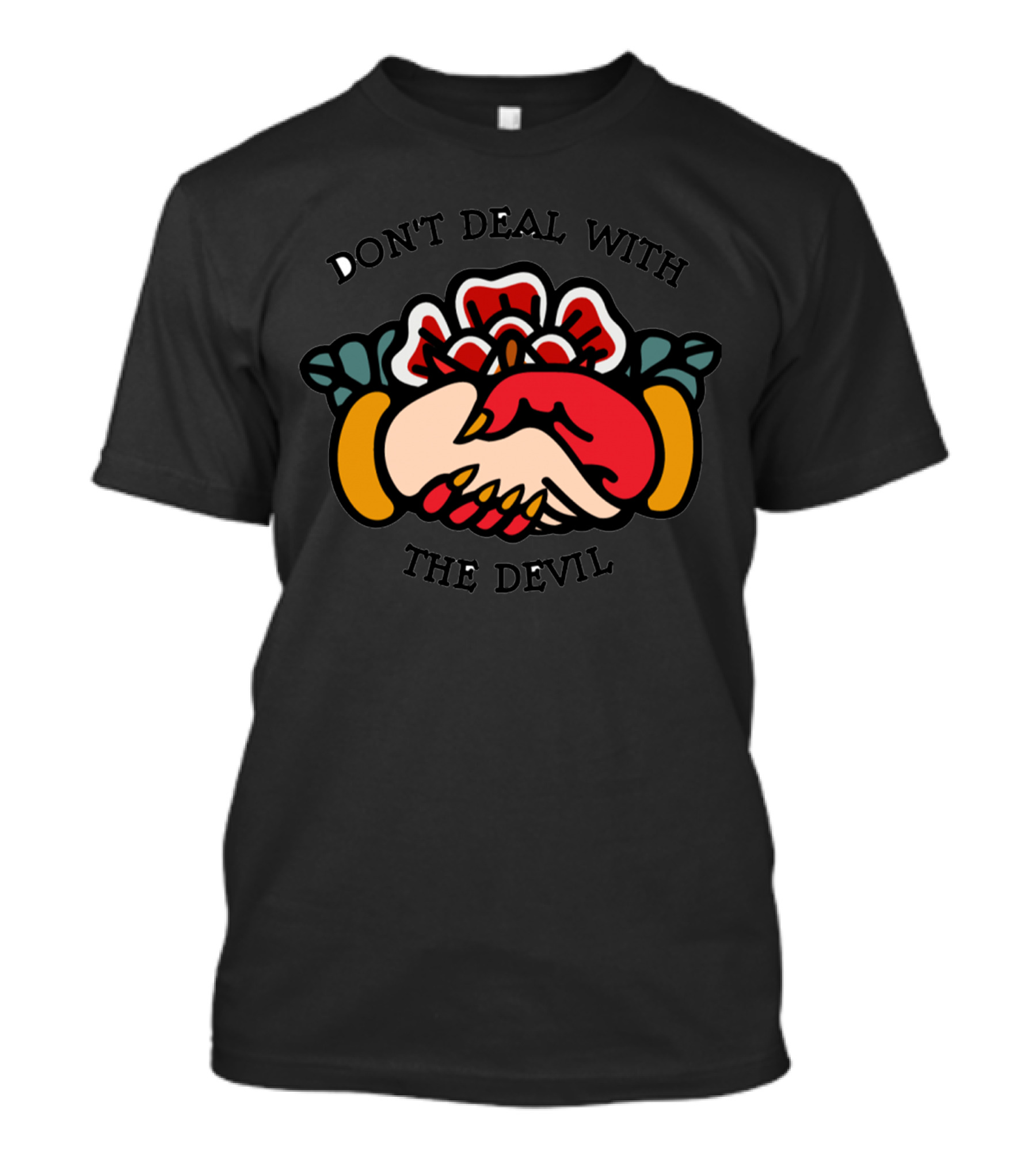 Don't Deal With The Devil Handshake T-Shirt