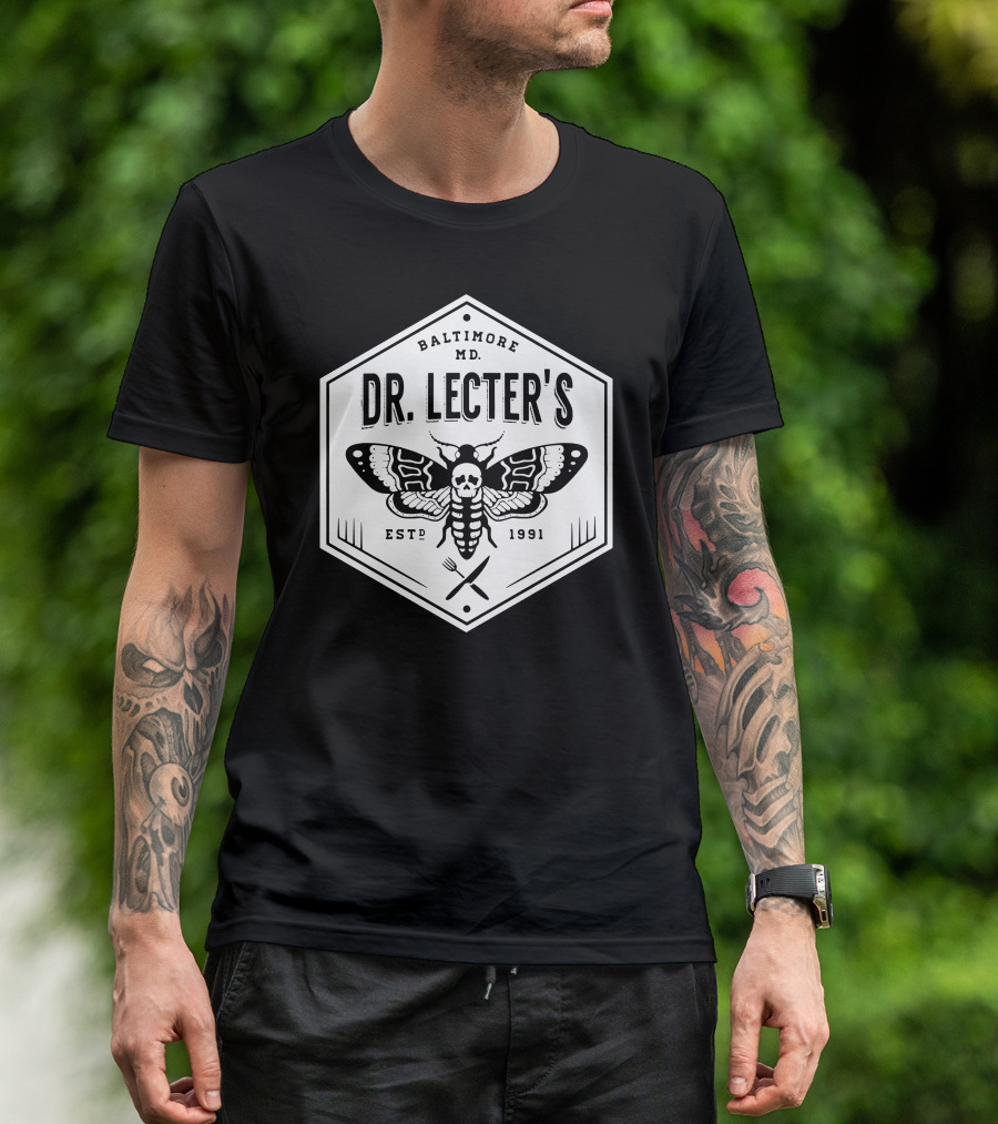 Dr Lecter's Baltimore MD Cuisine Hannibal Horror Estd 1991 T-Shirt