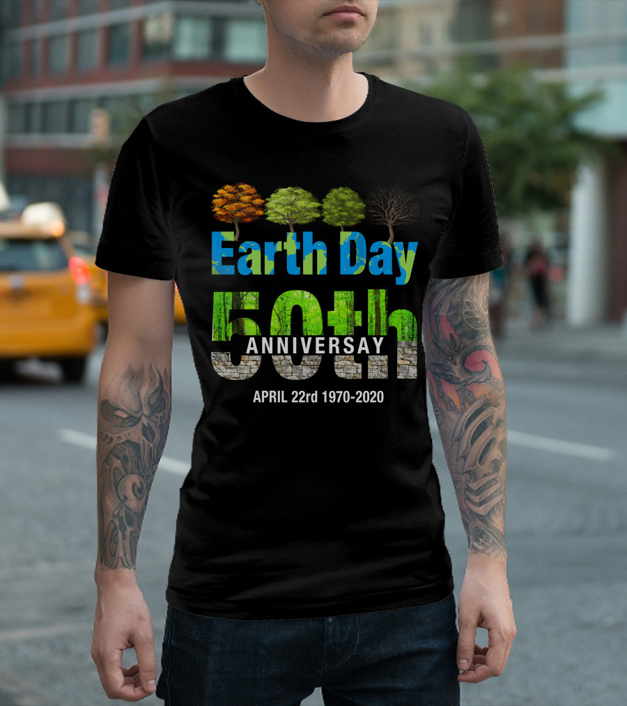 Earth Day 50th Anniversary April 22nd 1970-2020 T-Shirt