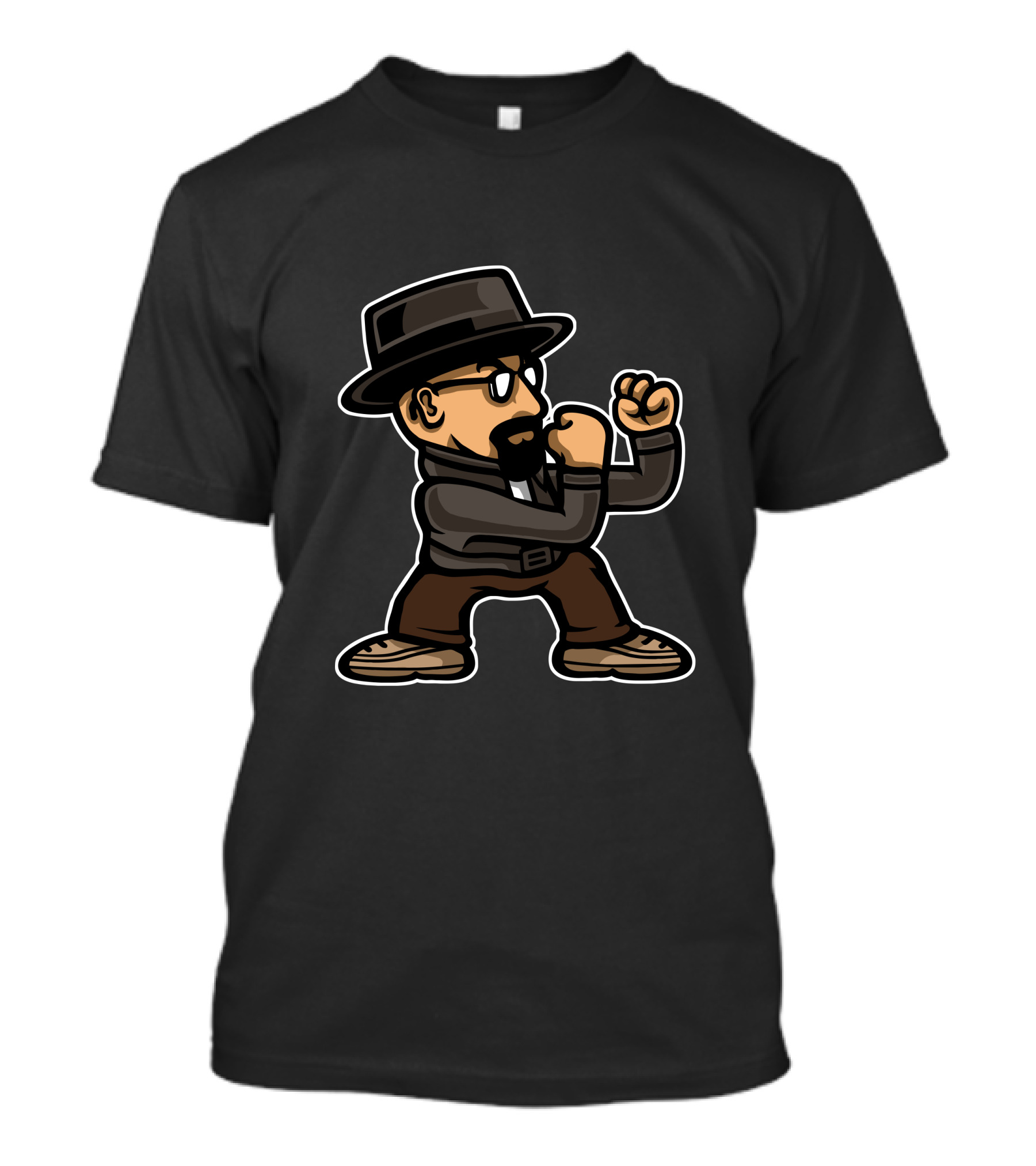 Fighting Bad Character Boxing Pose T-Shirt