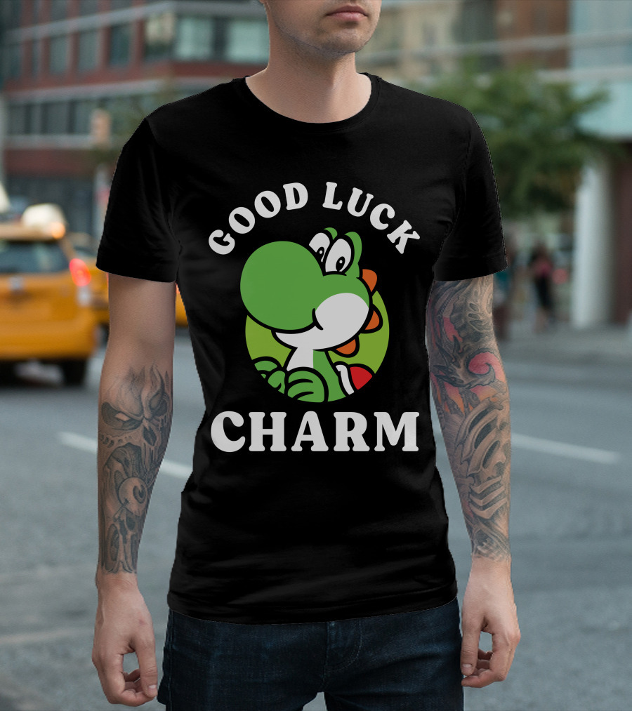 Good Luck Charm Yoshi Circle T-Shirt